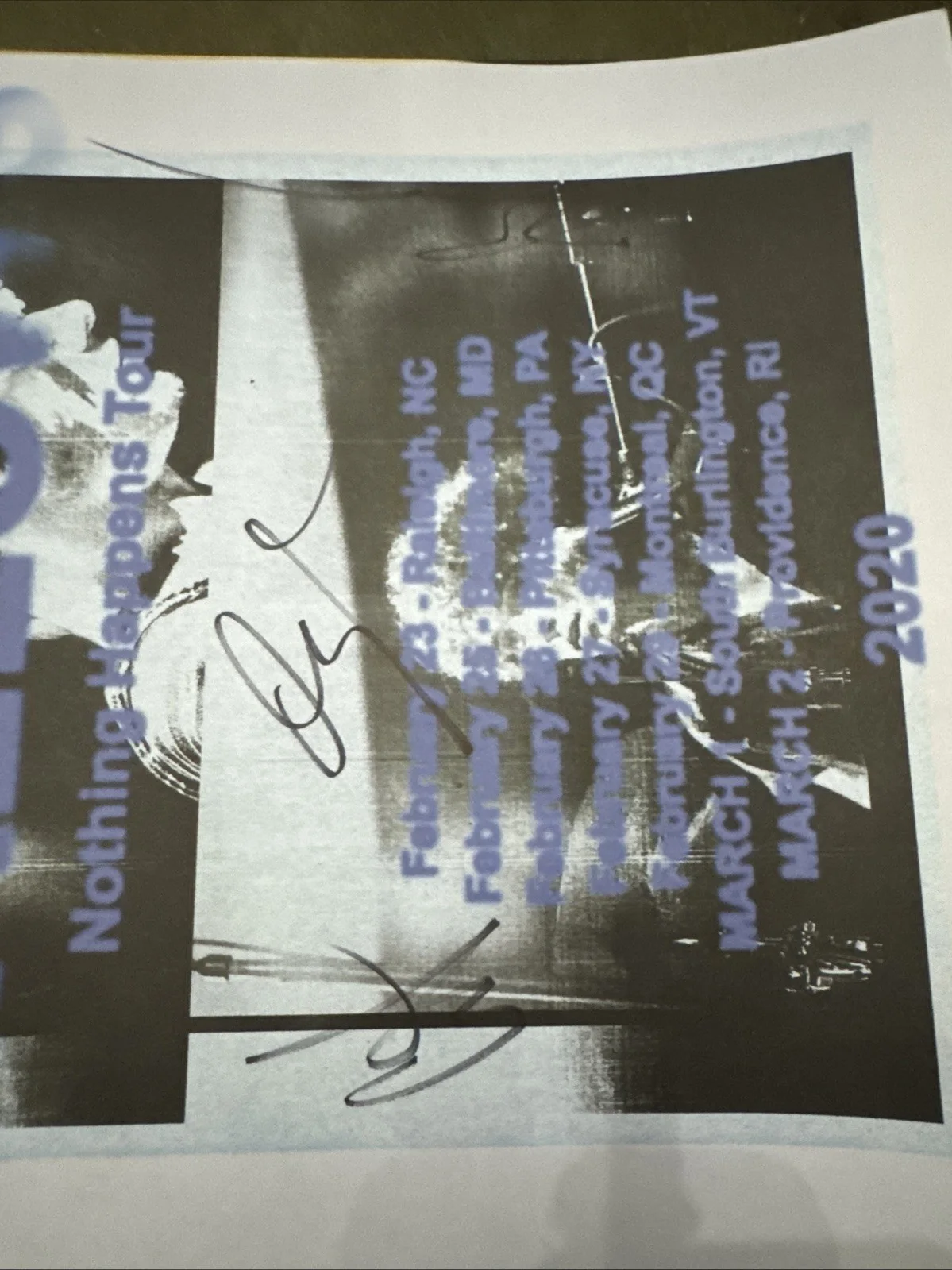 Wallows Nothing Happens Tour 2020 Signed Poster 11x17, image 4
