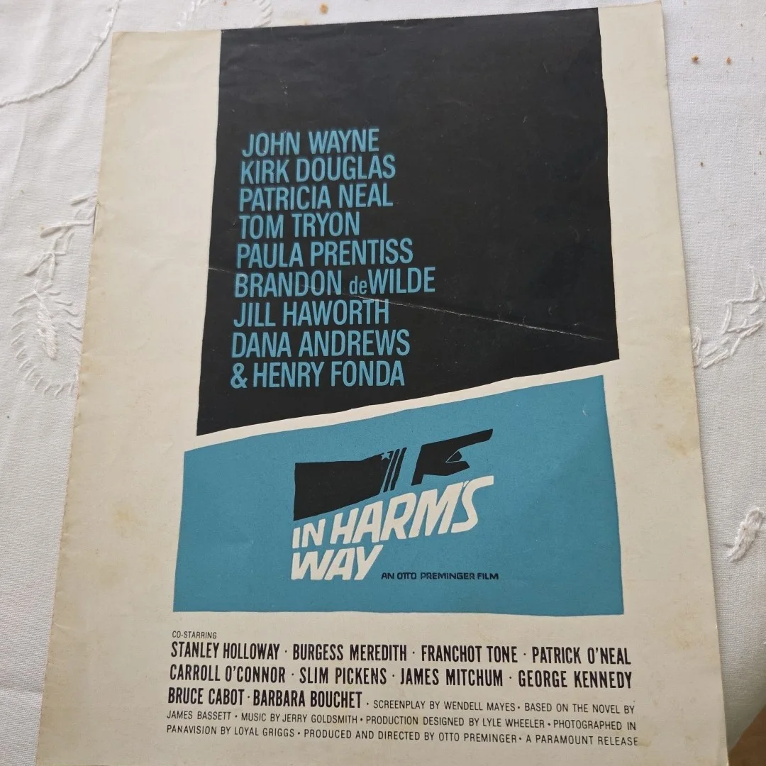In HARMS WAY 3 Movie Programs Inc Japan Ed Starring JOHN WAYNE and KIRK DOUGLAS, image 4