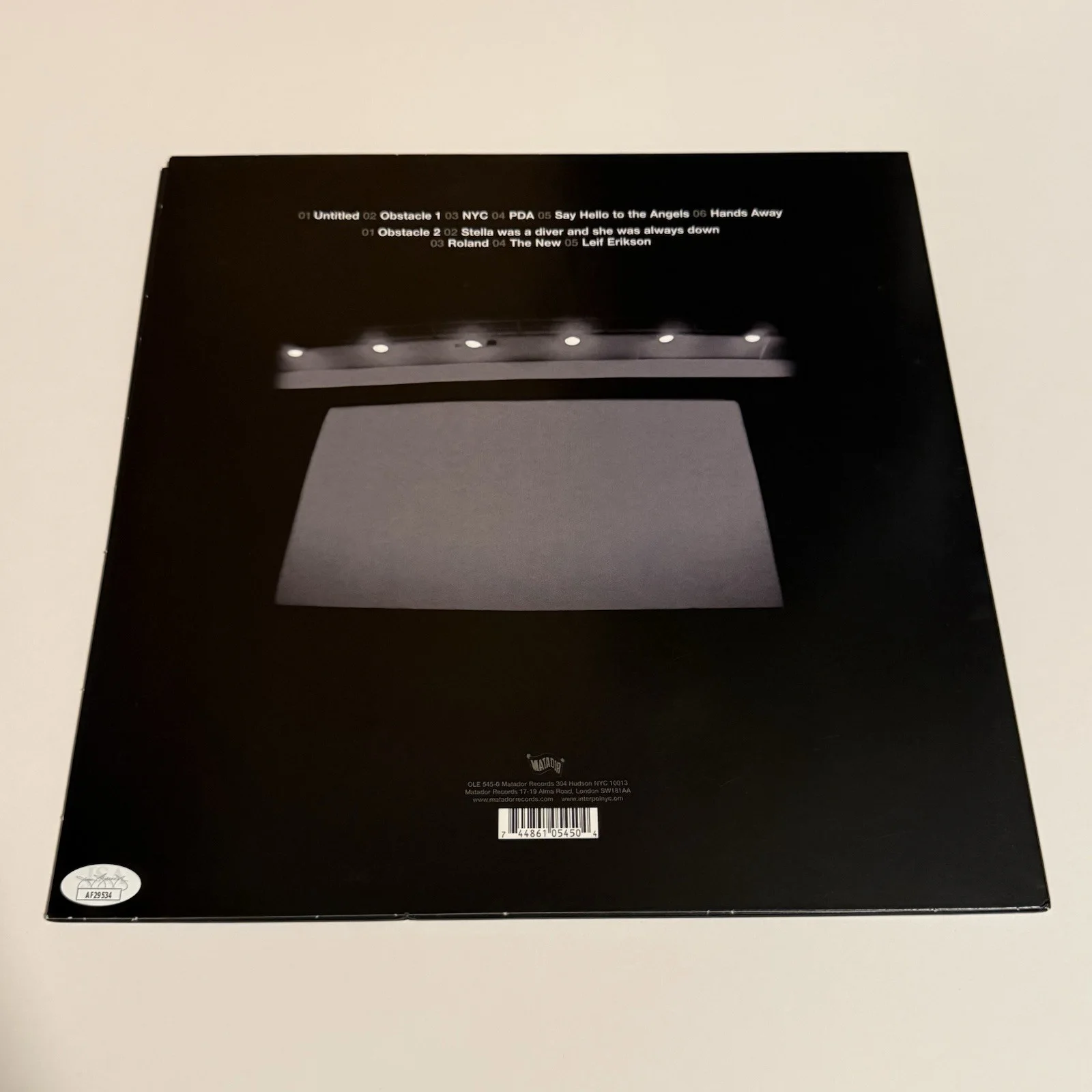 INTERPOL SIGNED TURN ON THE BRIGHT LIGHTS VINYL RECORD PAUL BANKS +1 JSA COA, изображение 2