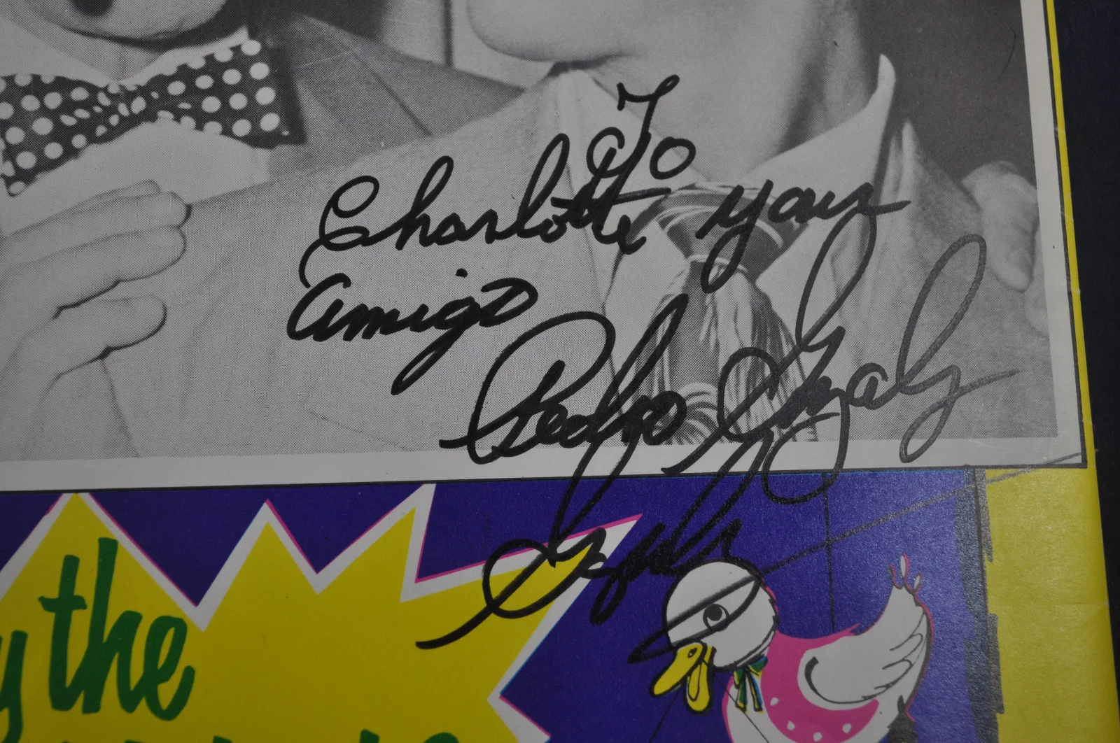 *SIGNED* Pedro Gonzalez Gonzalez SECRET WORD with Groucho Marx Large Poster, изображение 2