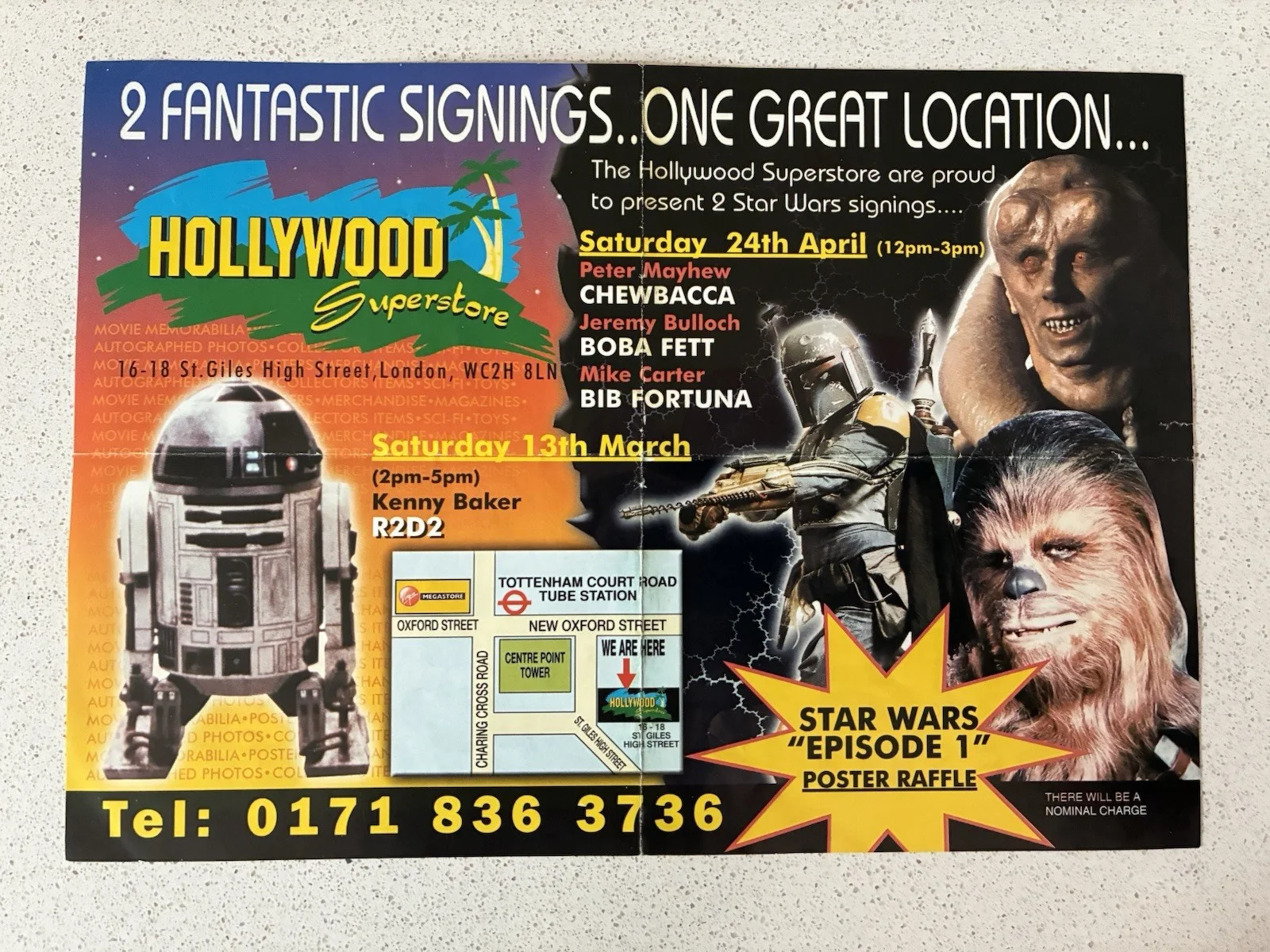 MIKE CARTER *SIGNED IN PERSON - BIB FORTUNA - STAR WARS ROTJ - LONDON 2001, изображение 4