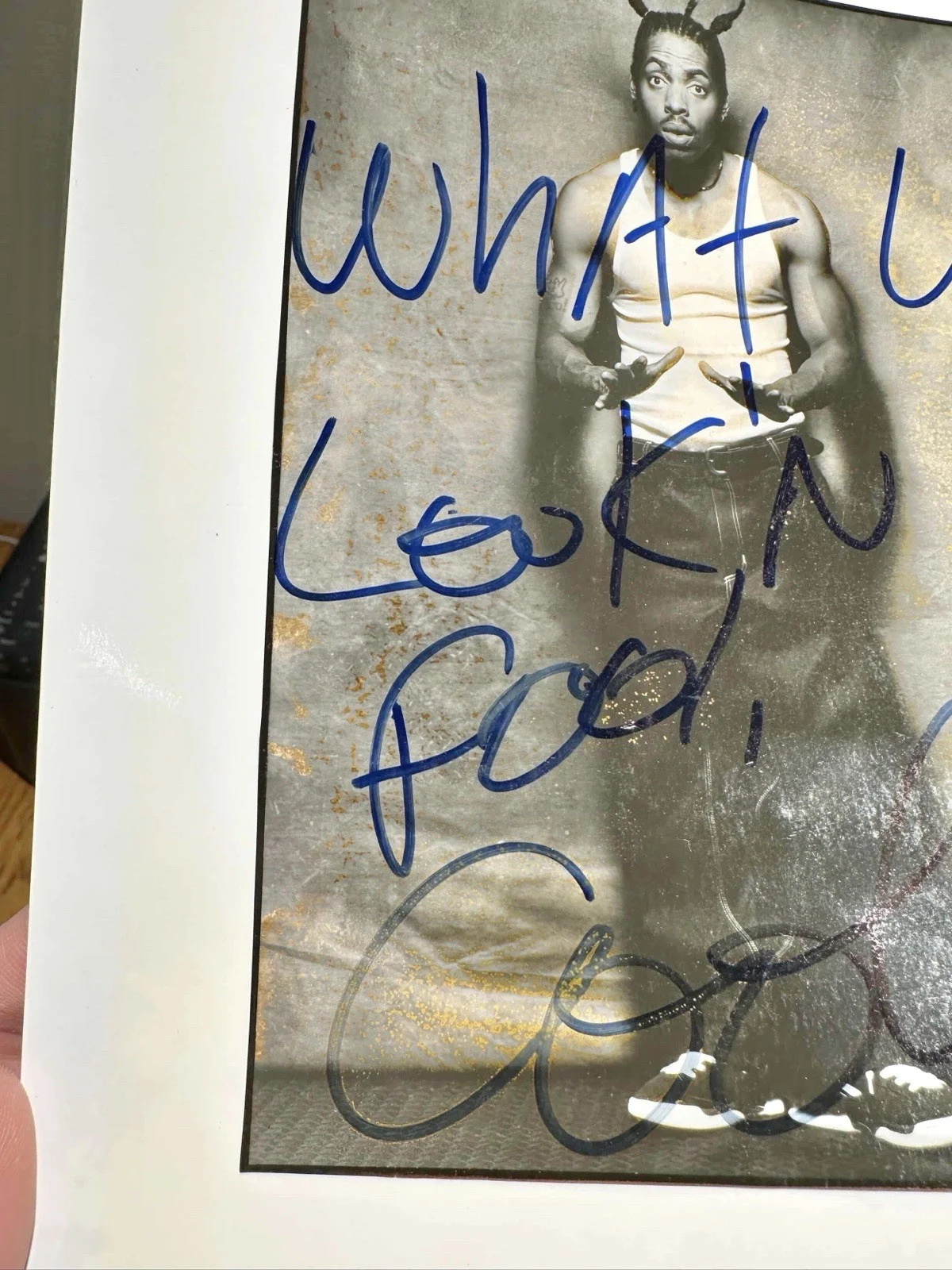 *READ* Coolio Autograph Signed Promo Press Photo JSA ACOA Rap Hip Hop, image 2