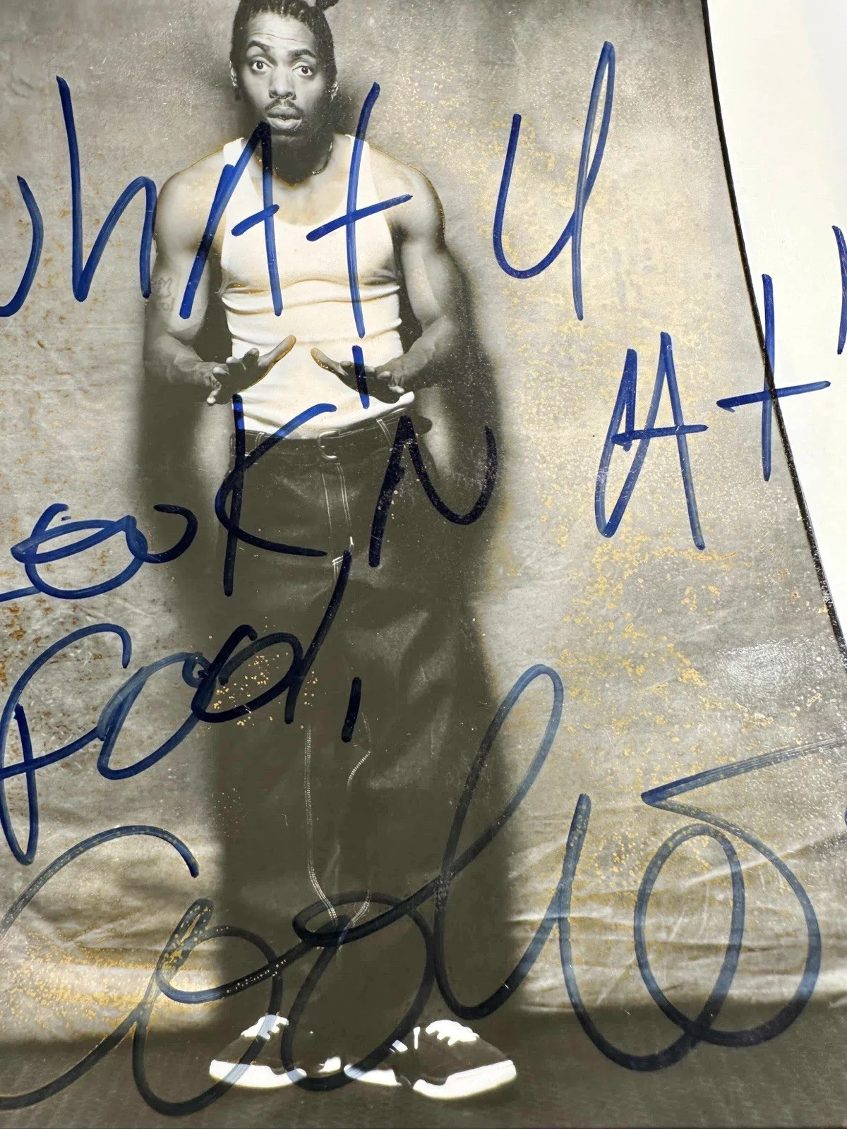 *READ* Coolio Autograph Signed Promo Press Photo JSA ACOA Rap Hip Hop, image 3