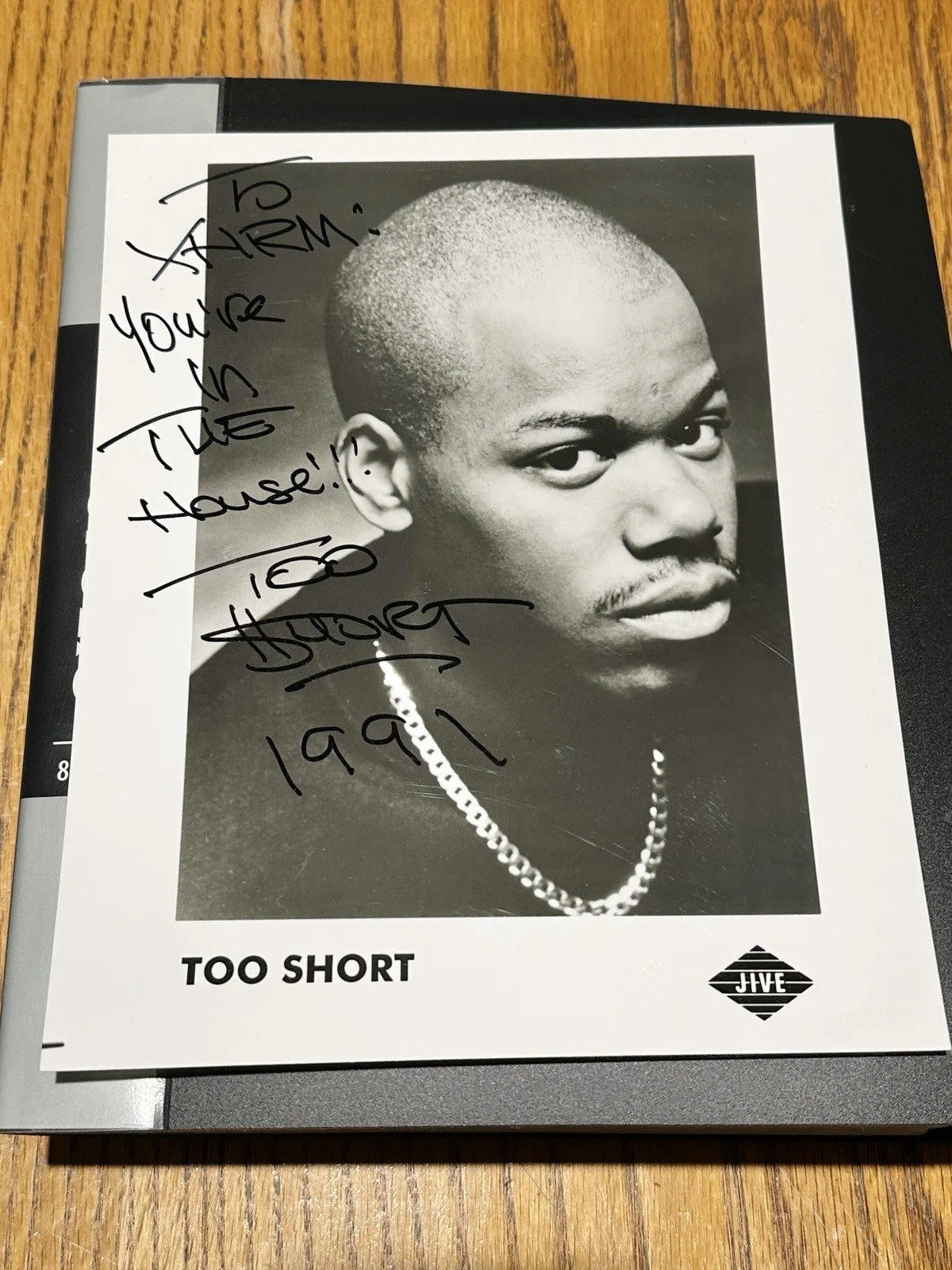 Too Short Autograph Signed Promo Press Photo 1991 JSA ACOA Rap Hip Hop, image 2