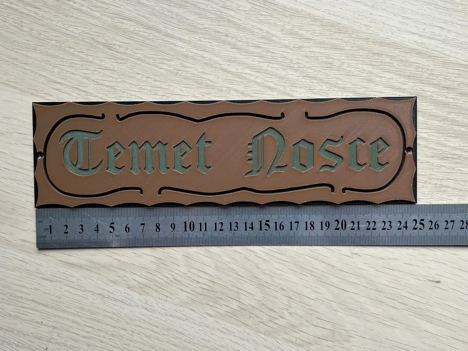 The Matrix Know Thyself 'Temet Nosce' Replica Sign Prop 3D Printed, image 3