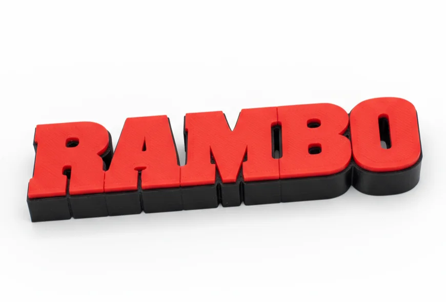Rambo First Blood Film TV Logo Sign Display Freestanding Pops Decorative, image 2
