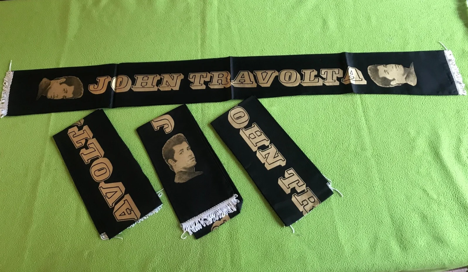 4 VTG 70s Grease Movie John Travolta Scarves Fancy Dress Costume Souvenir, изображение 4