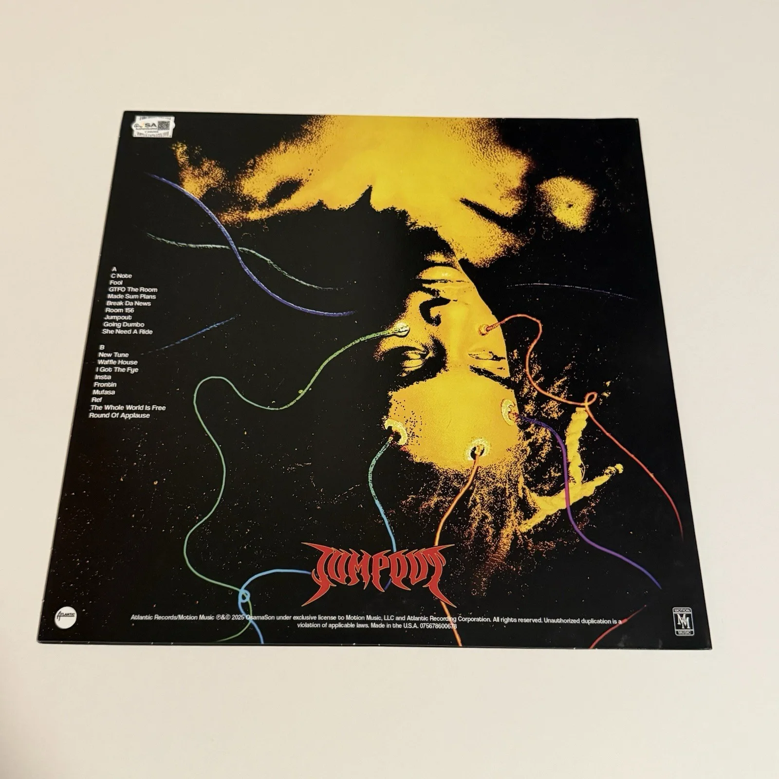 OSAMASON RAPPER SIGNED JUMP OUT VINYL RECORD ALBUM AUTOGRAPHED LIL O + JSA COA, image 3