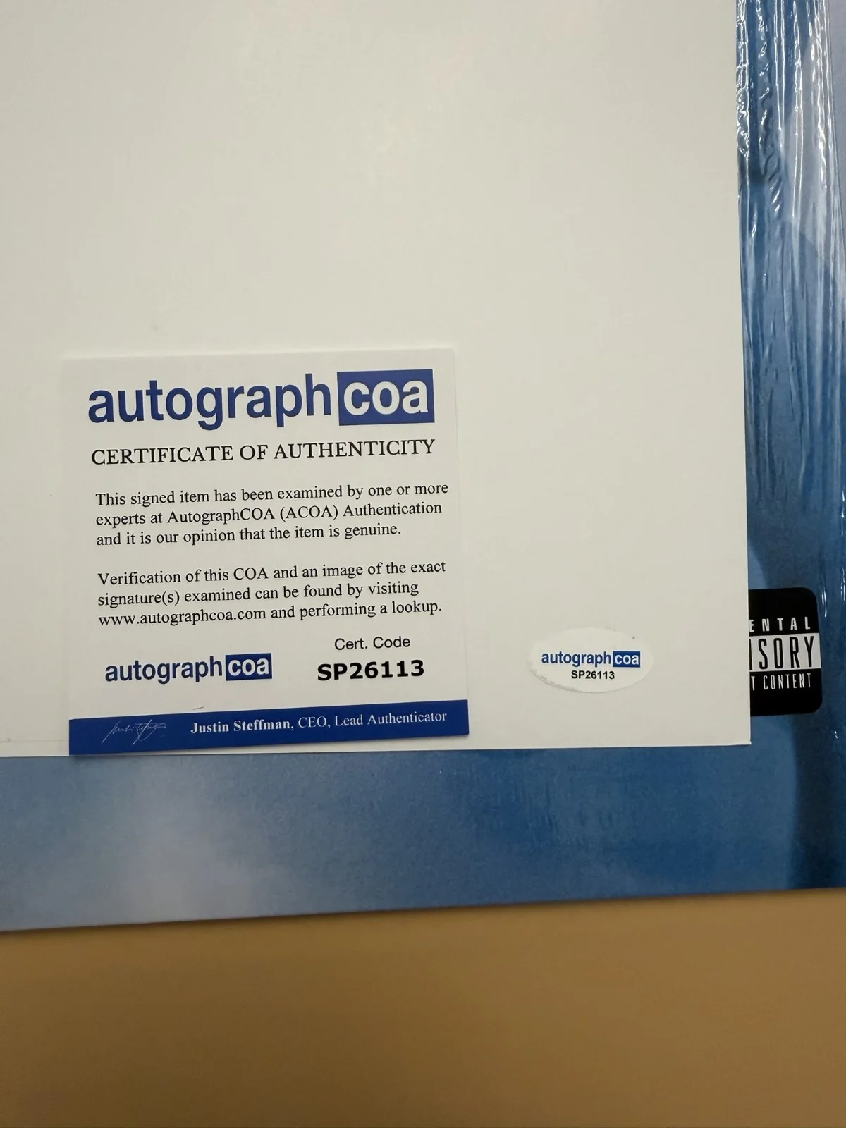 Lorde Virgin SIGNED Art Card Photograph & Vinyl LP Autograph COA SP26113, изображение 3