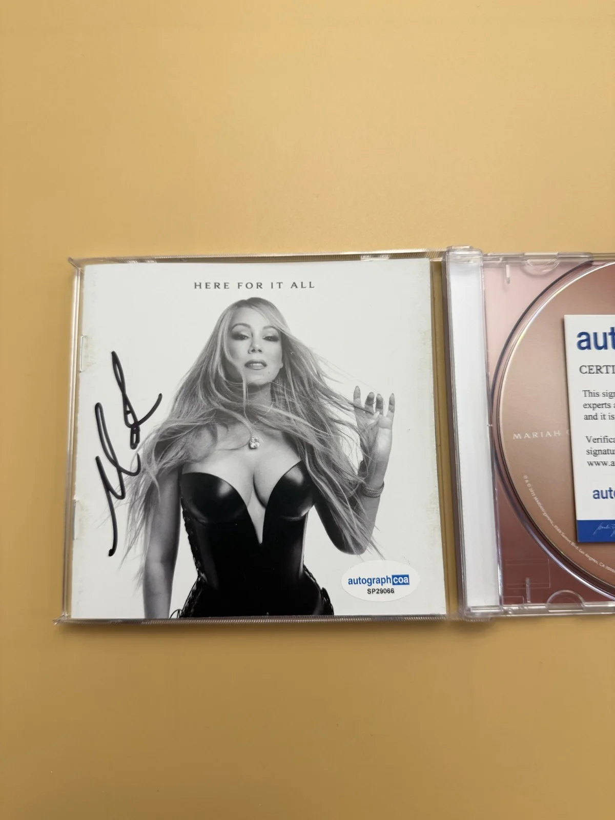 Mariah Carey SIGNED Here For It All CD Book Autograph ACOA SP29066, image 2