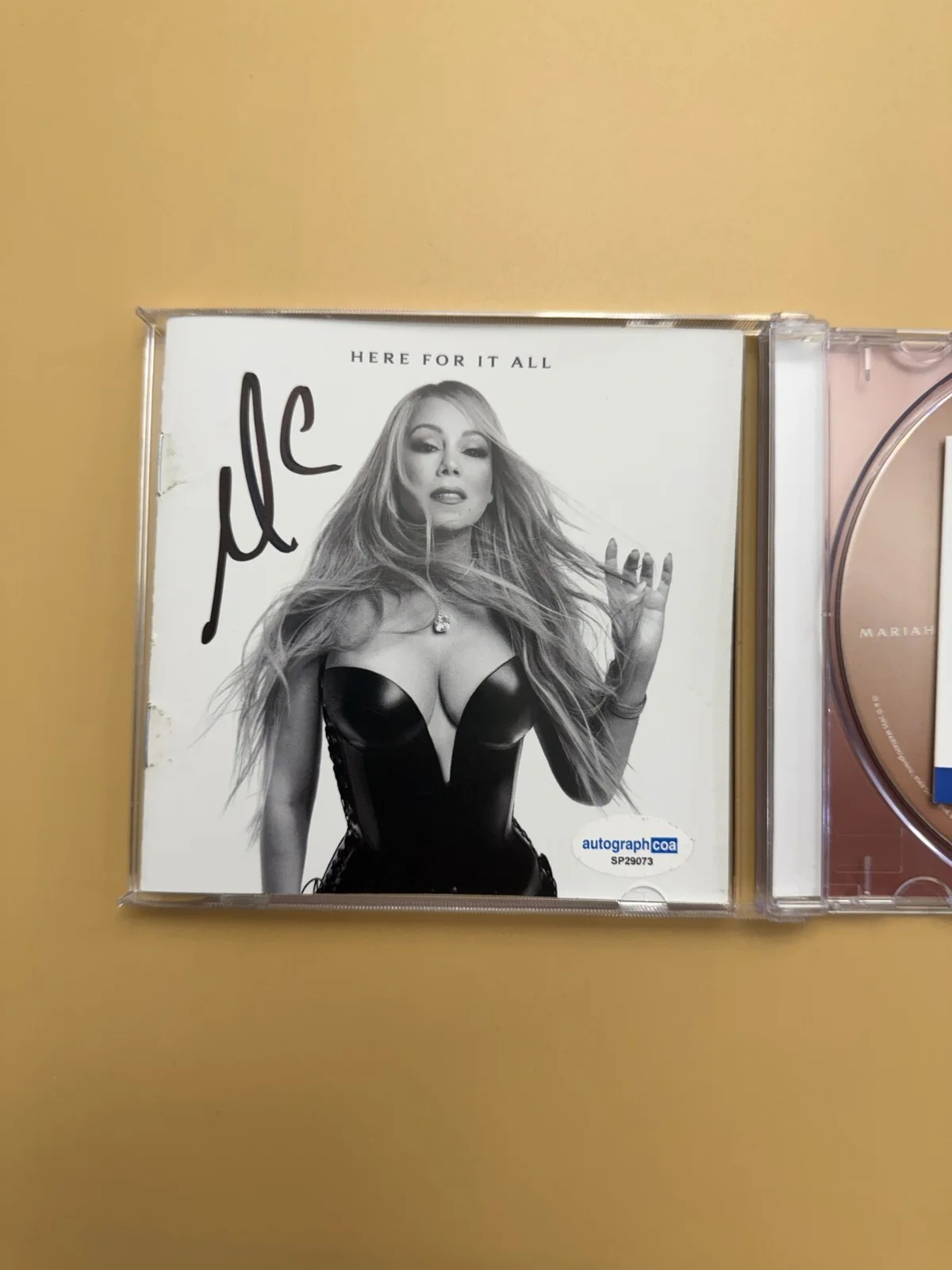 Mariah Carey SIGNED Here For It All CD Book ACOA COA SP29073, image 2