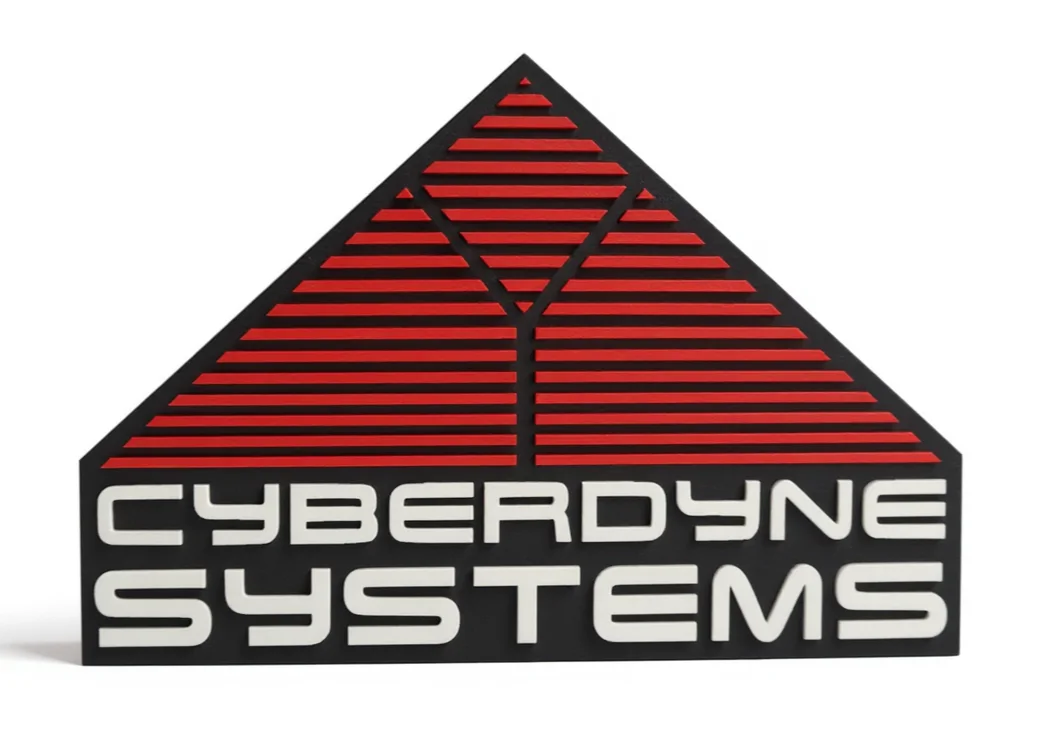 Cyberdyne Systems Logo Terminator Sign Shelf Wall Art Decorative 3D Printed, image 2