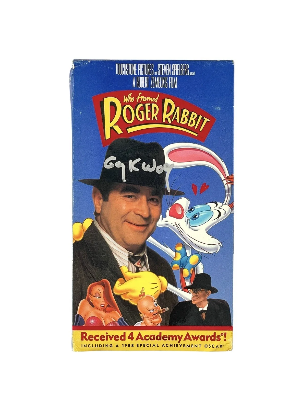 Gary K. Wolf — Who Framed Roger Rabbit Gary K. Wolf Signed Beta max tape Disney JSA Betamax, image 2