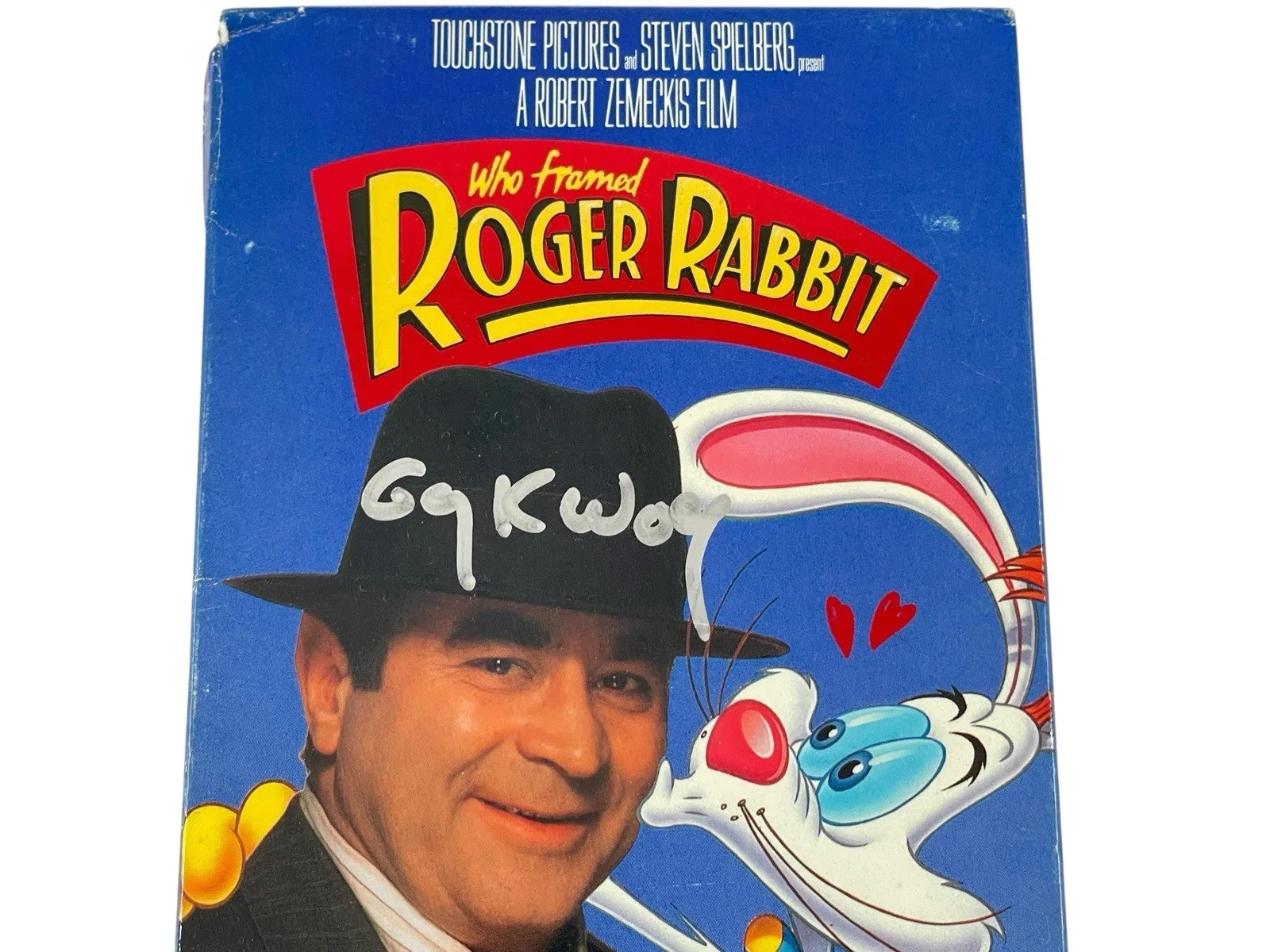 Gary K. Wolf — Who Framed Roger Rabbit Gary K. Wolf Signed Beta max tape Disney JSA Betamax, image 3