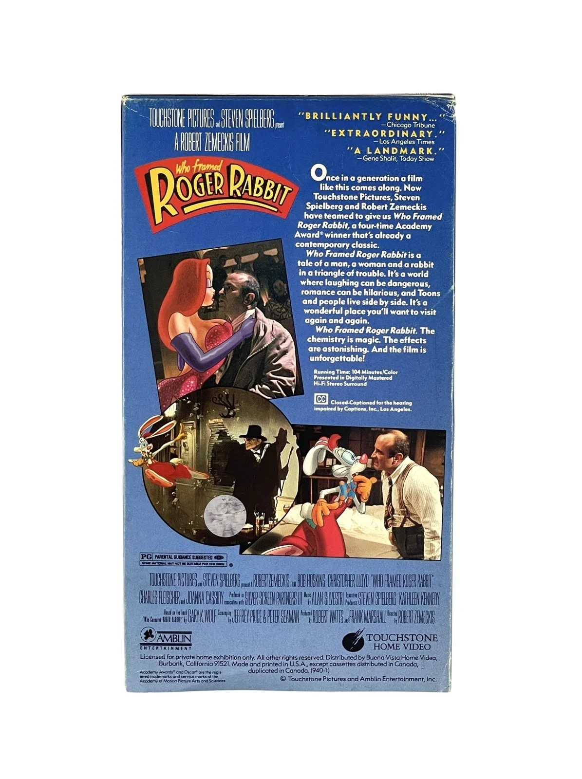 Gary K. Wolf — Who Framed Roger Rabbit Gary K. Wolf Signed Beta max tape Disney JSA Betamax, image 4