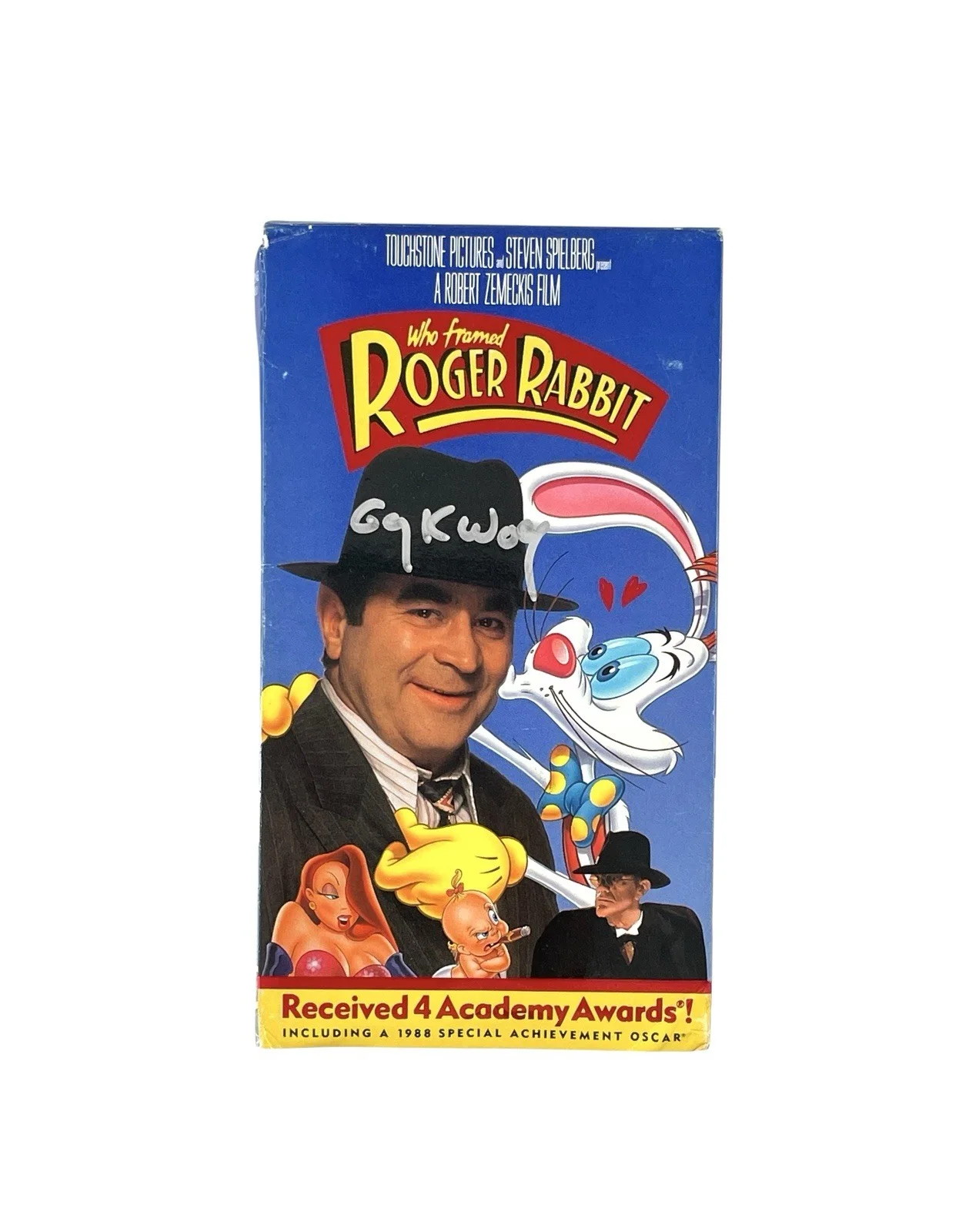 Gary K. Wolf — Who Framed Roger Rabbit Gary K. Wolf Signed Beta max tape Disney JSA Betamax, image 5