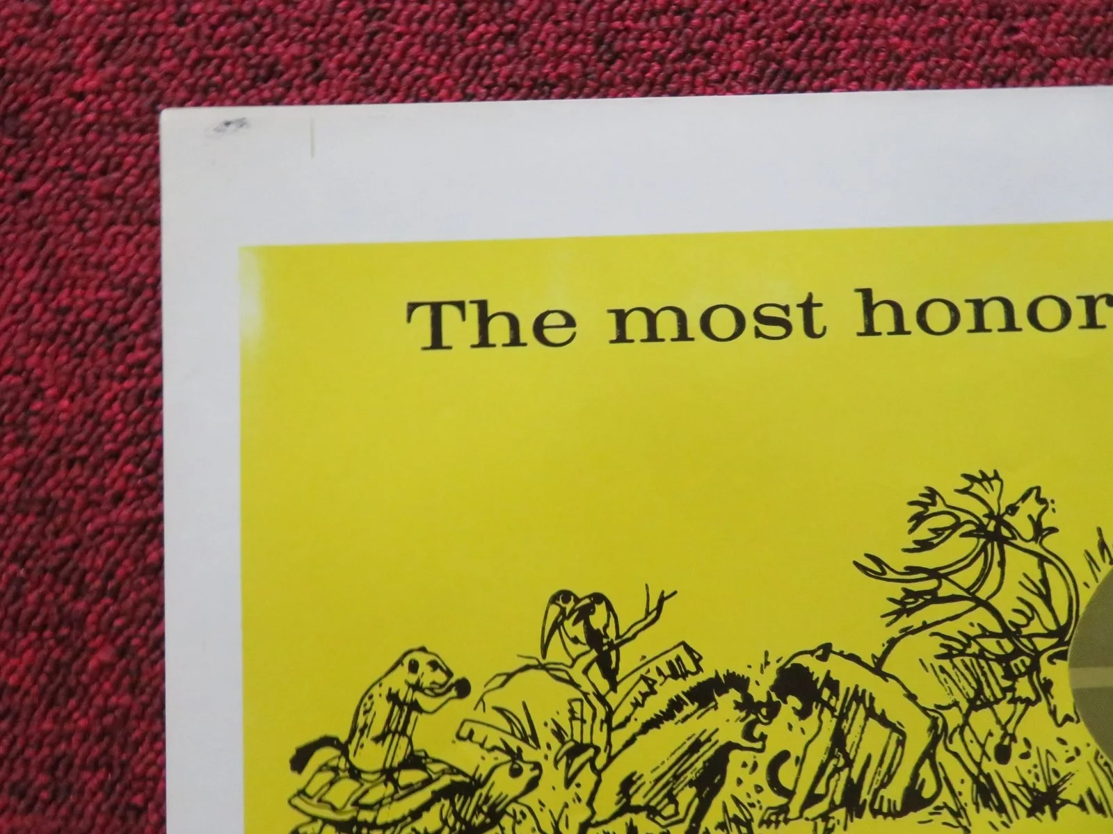 THE AFRICAN LION FOLDED US ONE SHEET POSTER DISNEY WINSTON HIBLER R1964, изображение 5