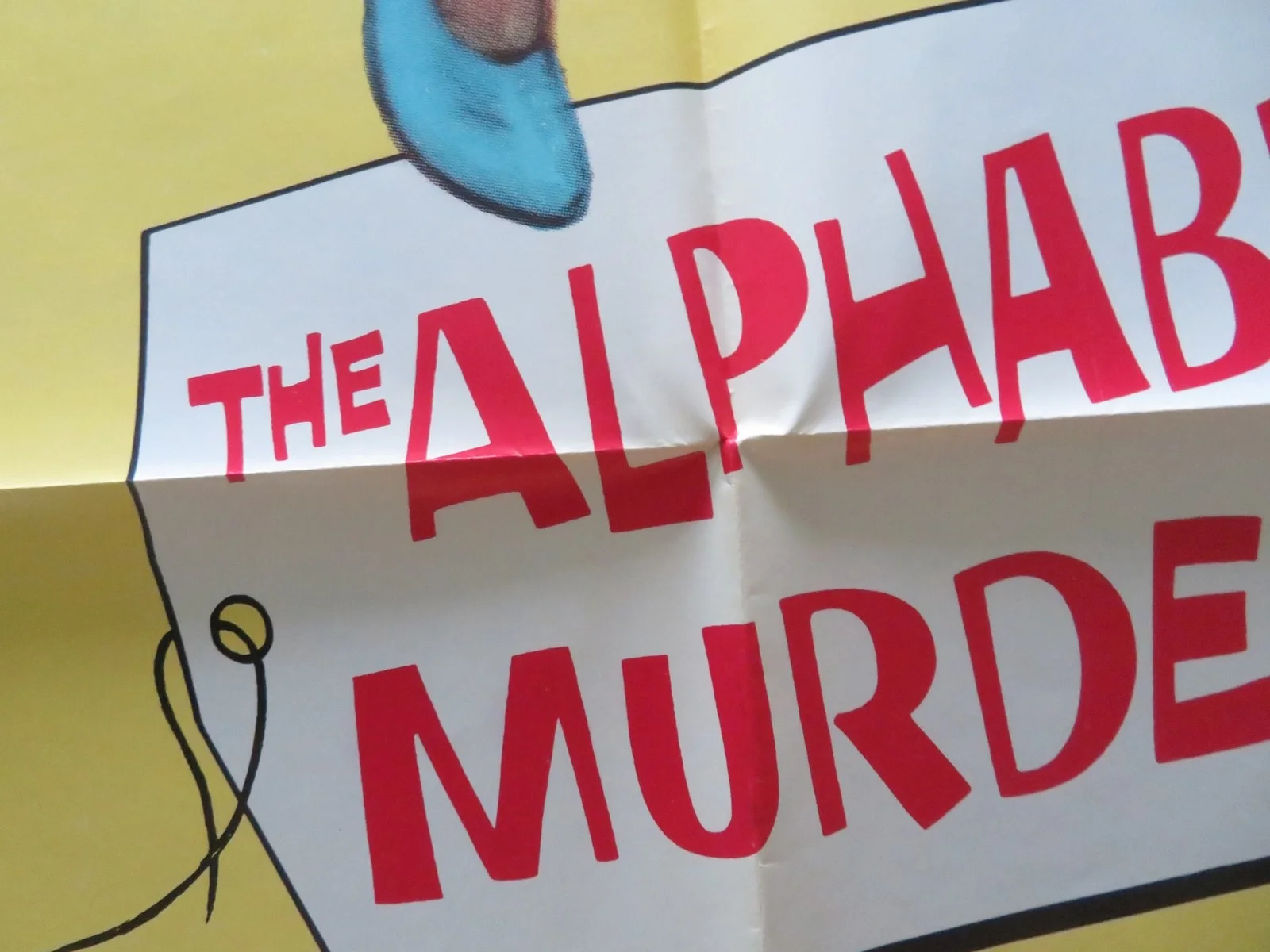 THE ALPHABET MURDERS FOLDED US ONE SHEET POSTER TONY RANDALL ANITA EKBERG 1965, image 4