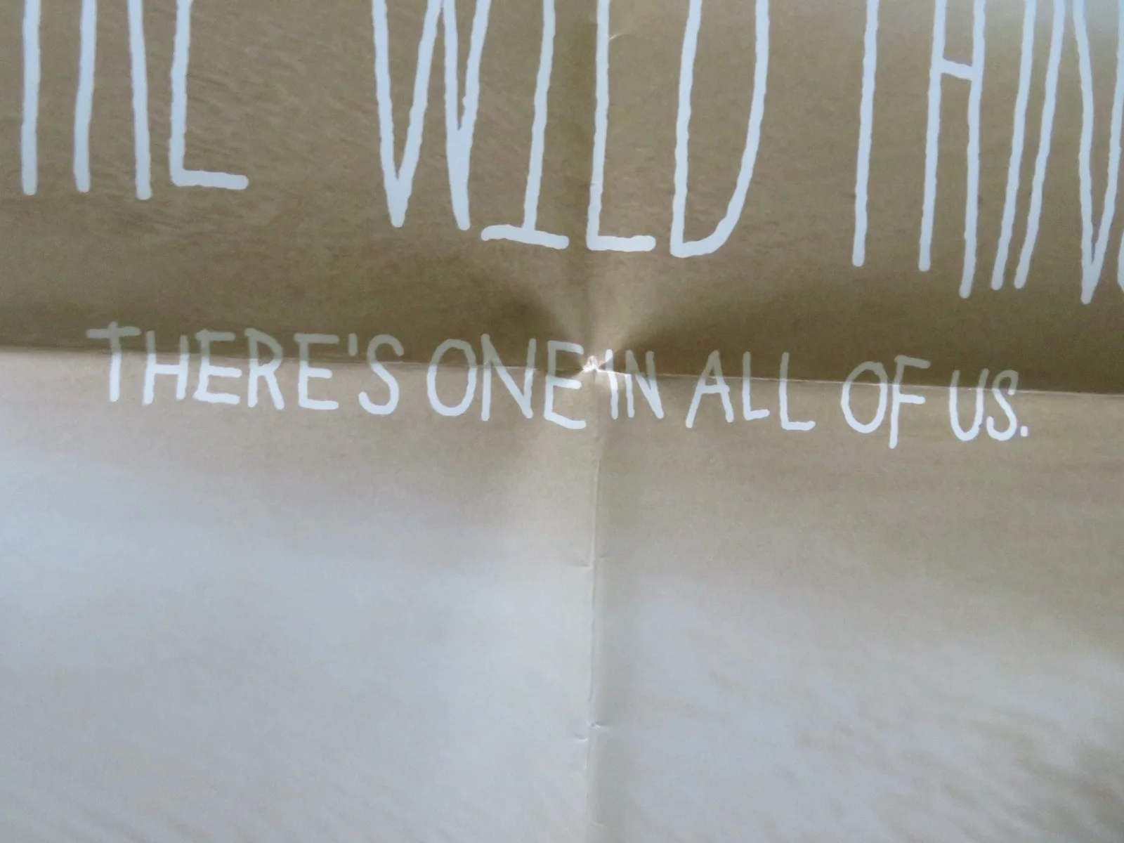 WHERE THE WILD THINGS ARE FOLDED US ONE SHEET POSTER MAX RECORDS M. RUFFALO 2009, изображение 2