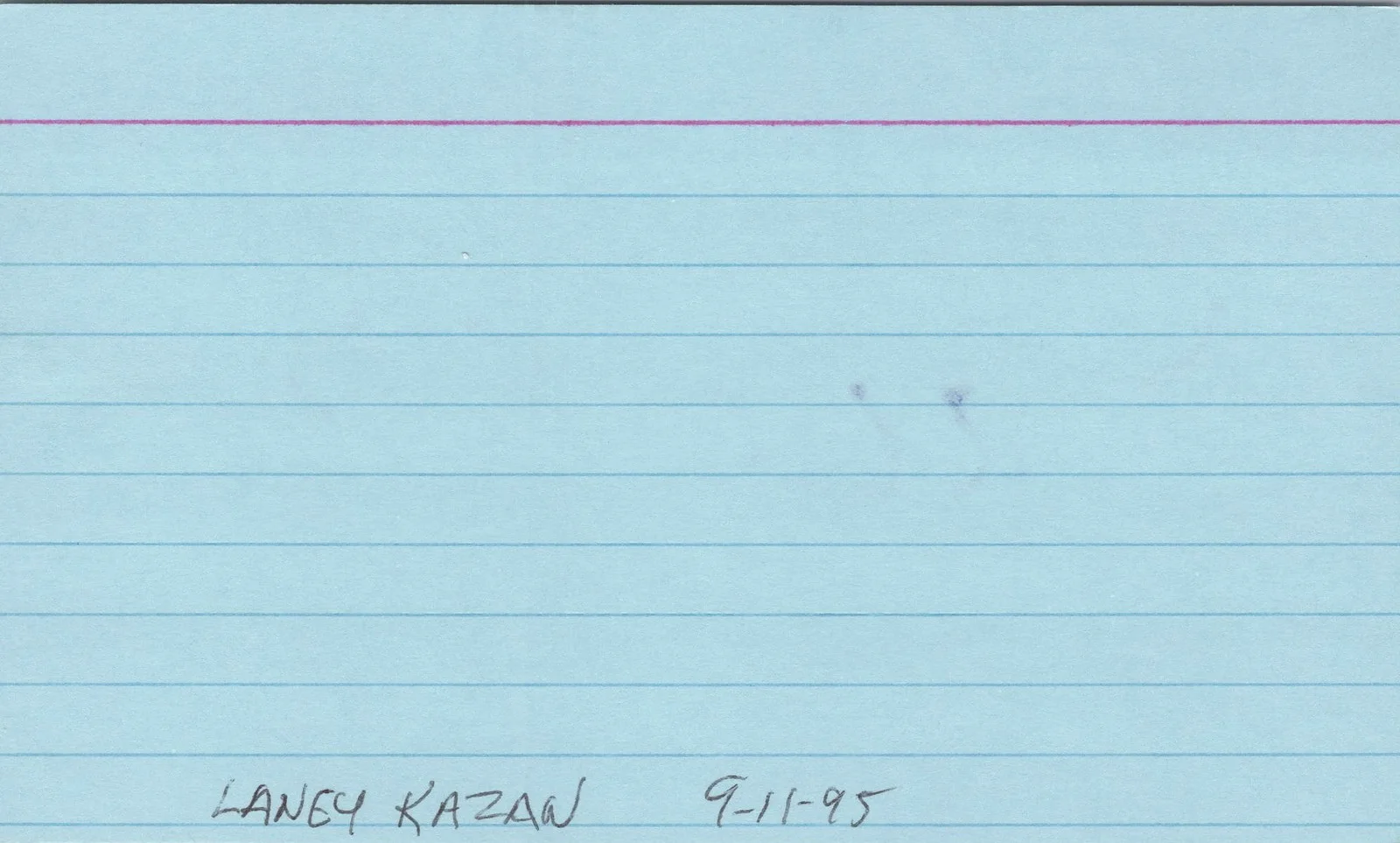 Lainie Kazan — Lainie Kazan Signed 3x5 Index Card St Elsewhere Autographed, image 2