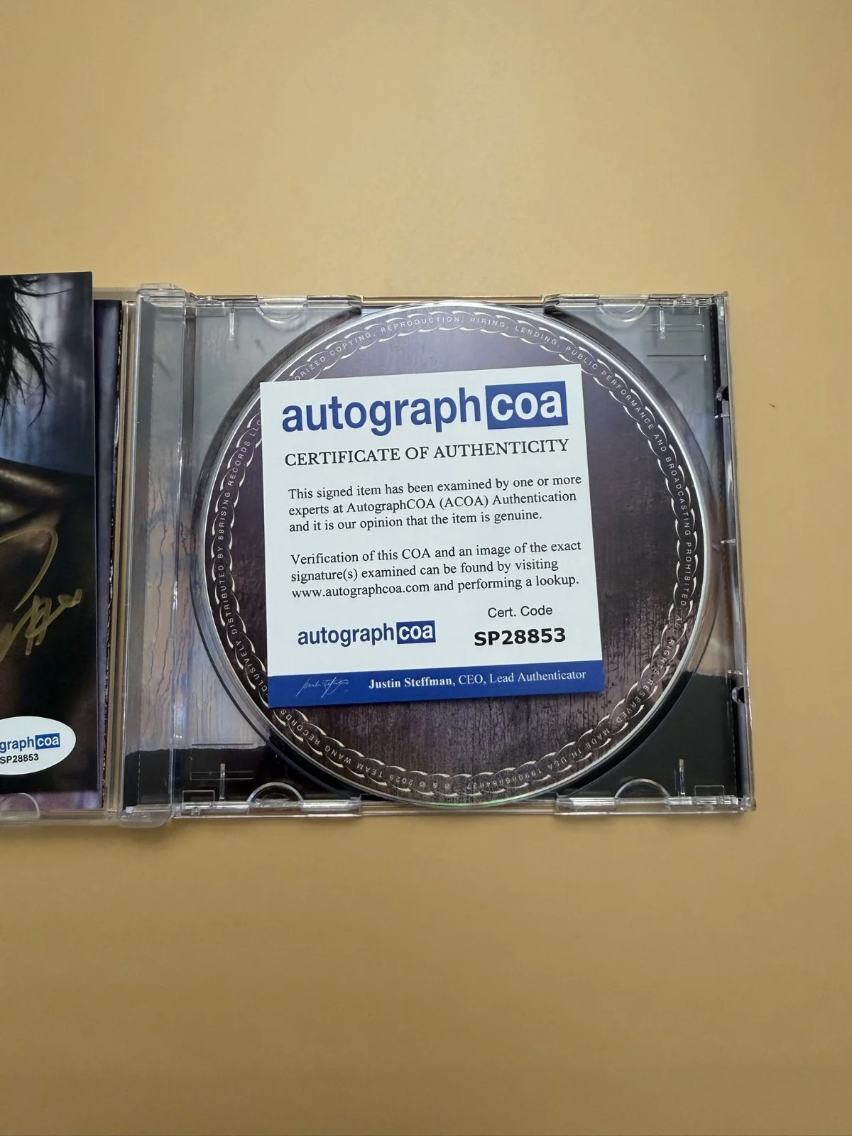 Jackson Wang SIGNED CD Magic Man 2 GOT7 ACOA SP28853, image 3