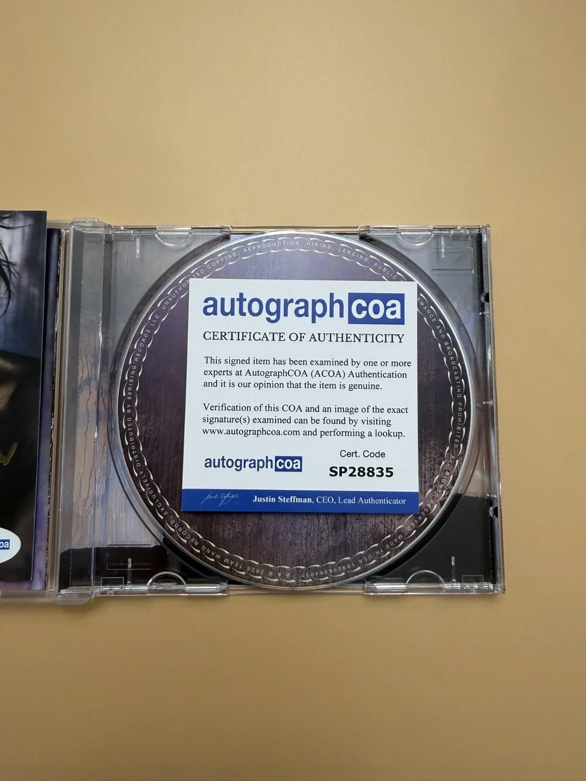 Jackson Wang Magic Man 2 SIGNED Autograph CD GOT7 ACOA SP28835, image 3