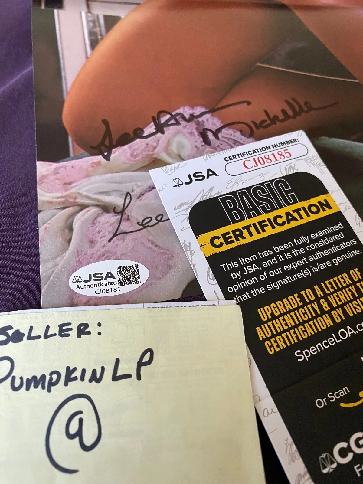 Lee Ann Michelle — Rare Lee Ann Michelle 1979 Playboy Playmate Signed Magazine Centerfold JSA COA, image 2