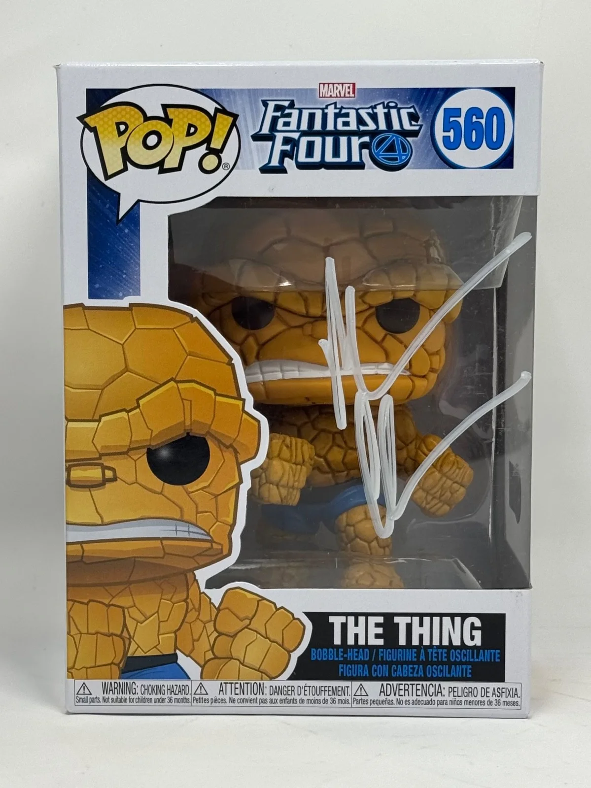 Michael Chiklis — Michael Chiklis Signed The Thing Funko Pop Marvel Fantastic Four 560 Beckett COA, изображение 2