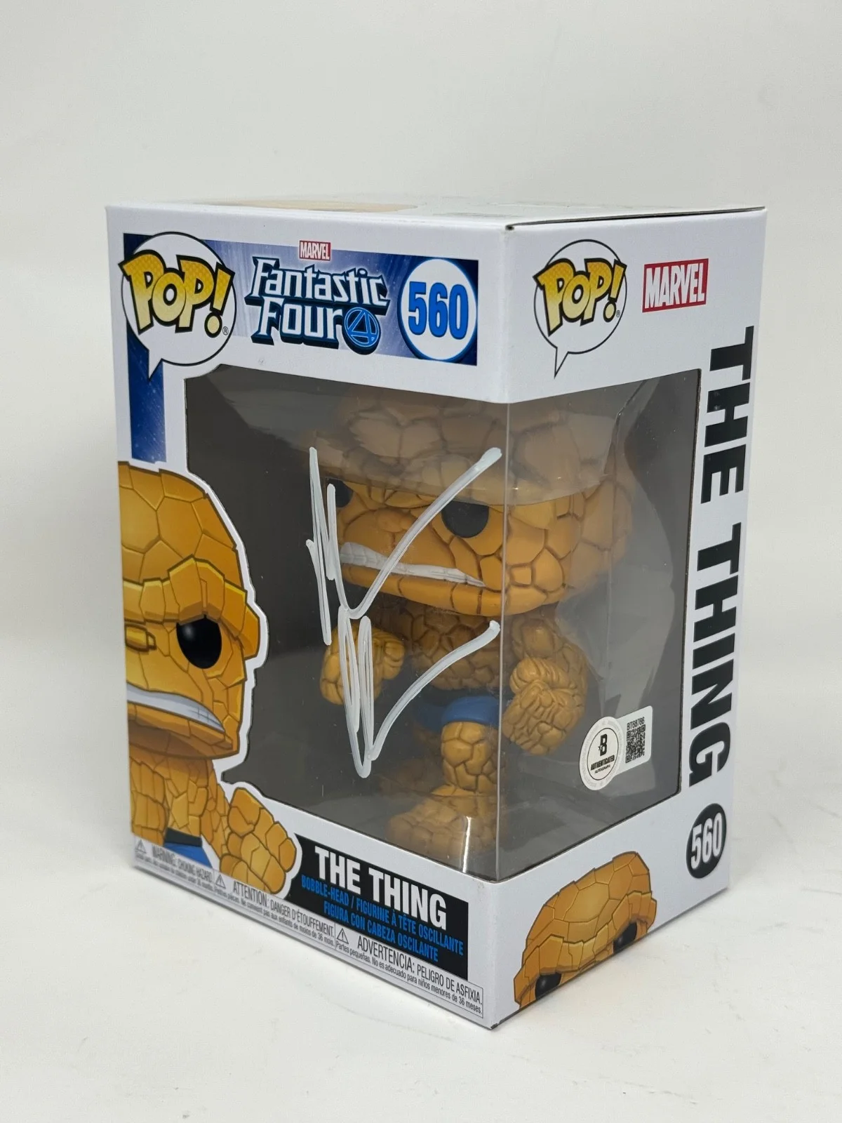 Michael Chiklis — Michael Chiklis Signed The Thing Funko Pop Marvel Fantastic Four 560 Beckett COA, изображение 3