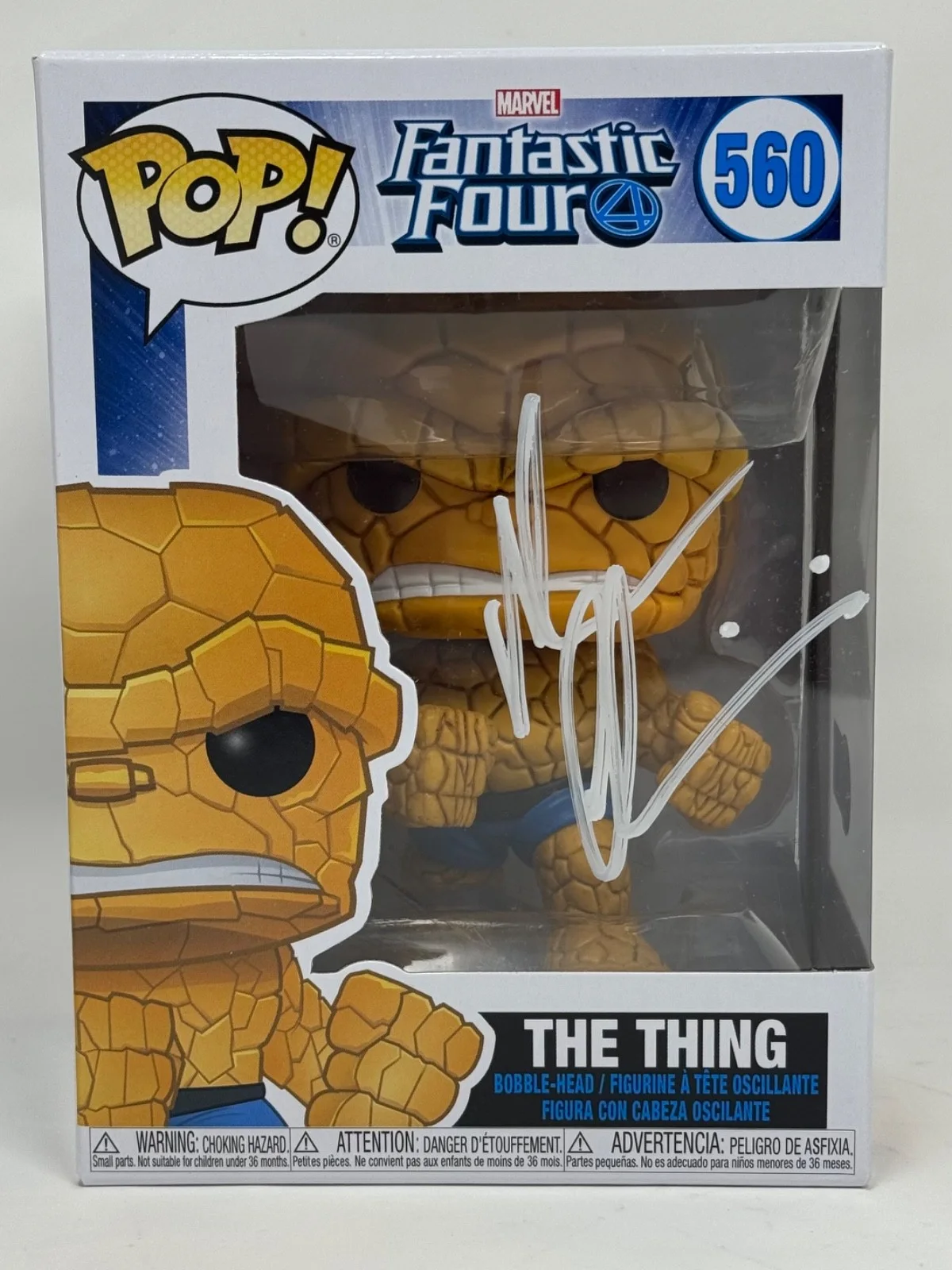 Michael Chiklis — Michael Chiklis Signed The Thing Funko Pop Marvel Fantastic Four 560 Beckett COA, изображение 5