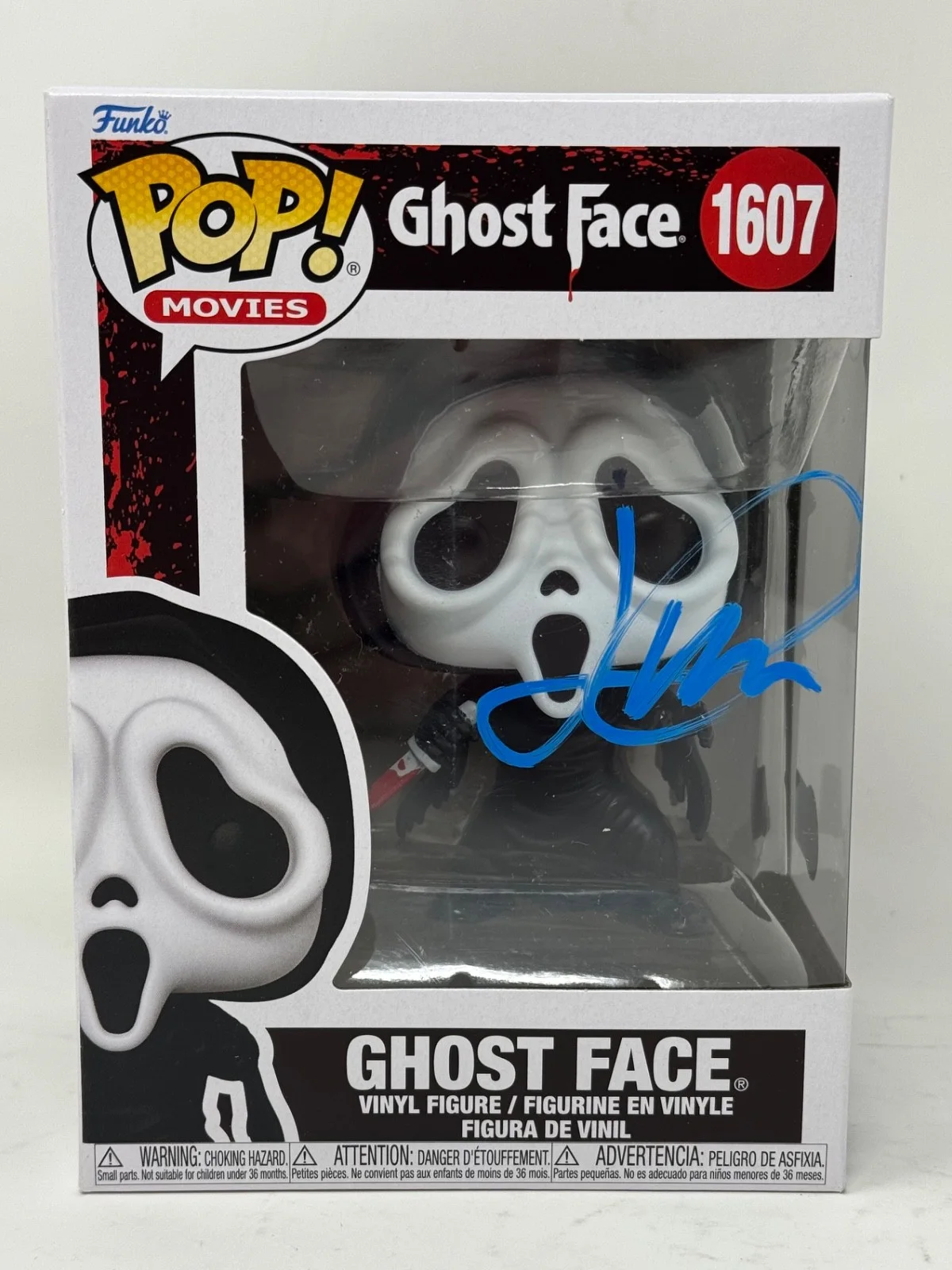 Jack Quaid — Jack Quaid Signed Scream Ghost Face Funko Pop 1607 Autograph Horror Beckett COA, изображение 5