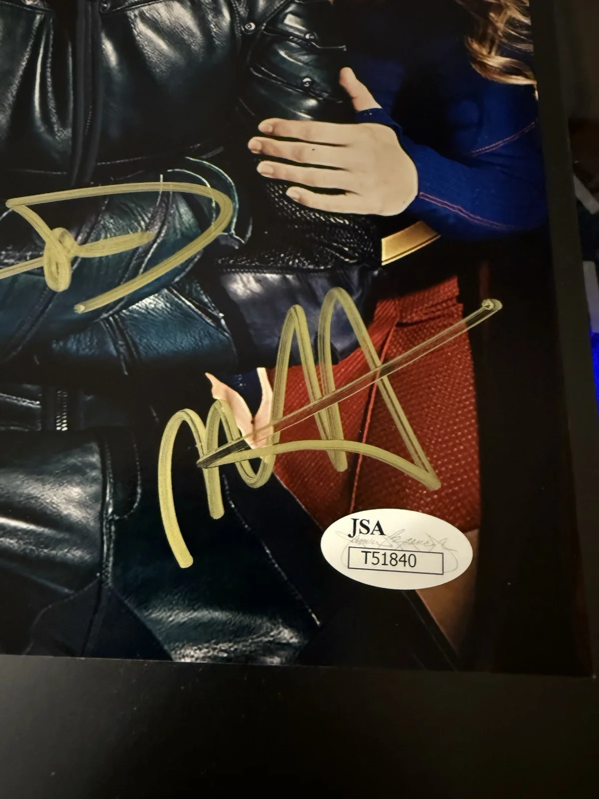 Melissa Benoist, Grant Gustin, Stephen Amell — Grant Gustin Stephen Amell Melissa Benoist Autographed Signed 8x10 JSA Authentic, image 4