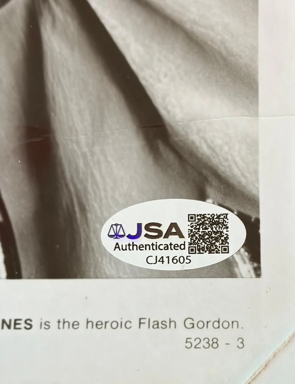 Sam J. Jones — SAM JONES SIGNED AUTOGRAPHED 8X10 PHOTO FLASH GORDON THE HIGHWAYMAN JSA COA, изображение 3
