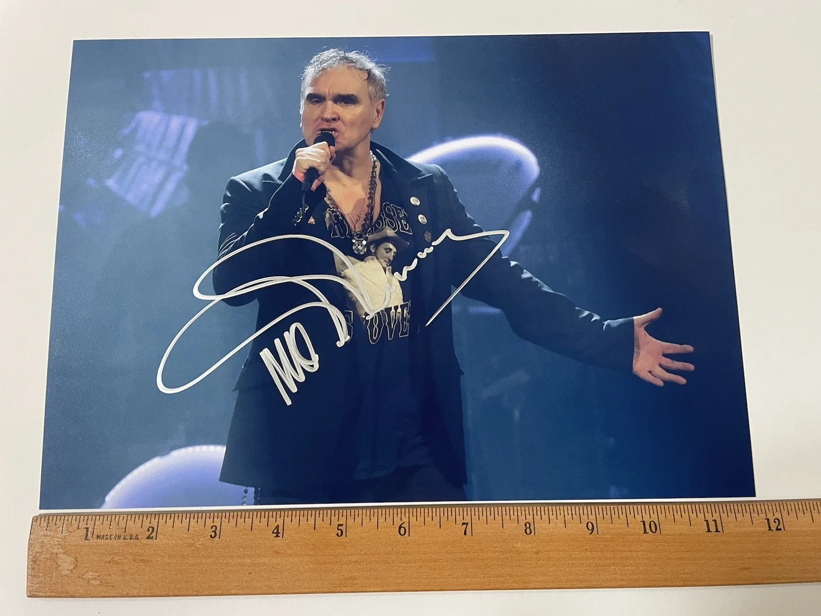 Morrissey Hand Signed Autograph - 8 x 12 Photo W/COA, image 2