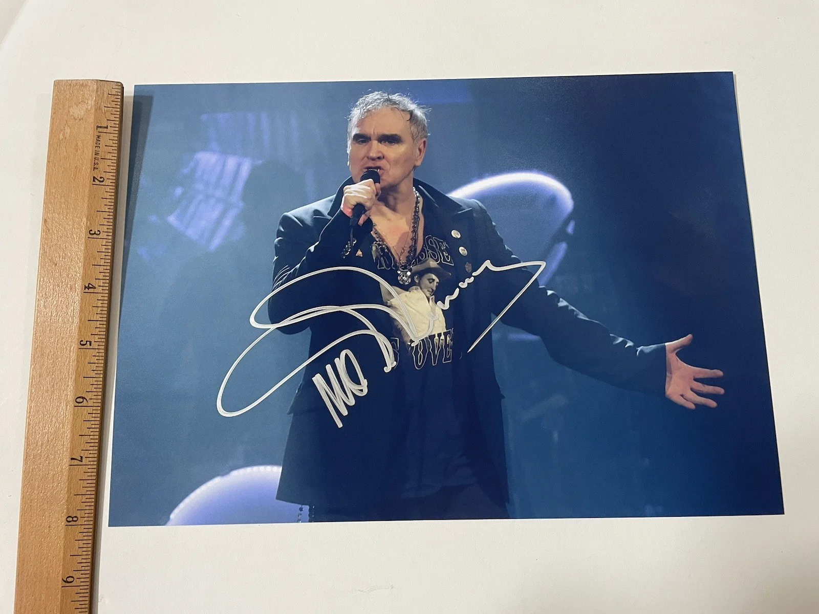 Morrissey Hand Signed Autograph - 8 x 12 Photo W/COA, image 3