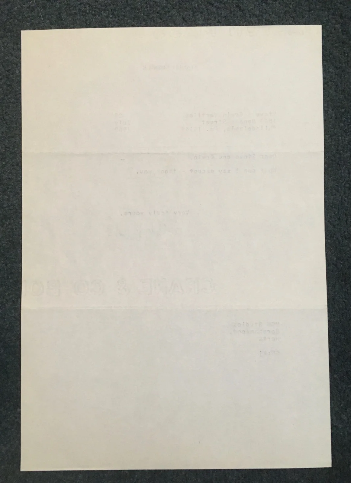 Stanley Kubrick — WOW! STANLEY KUBRICK 7/25/69 ORIGINAL HAND-SIGNED/TYPED LETTER ON HIS LETTERHEAD, image 4