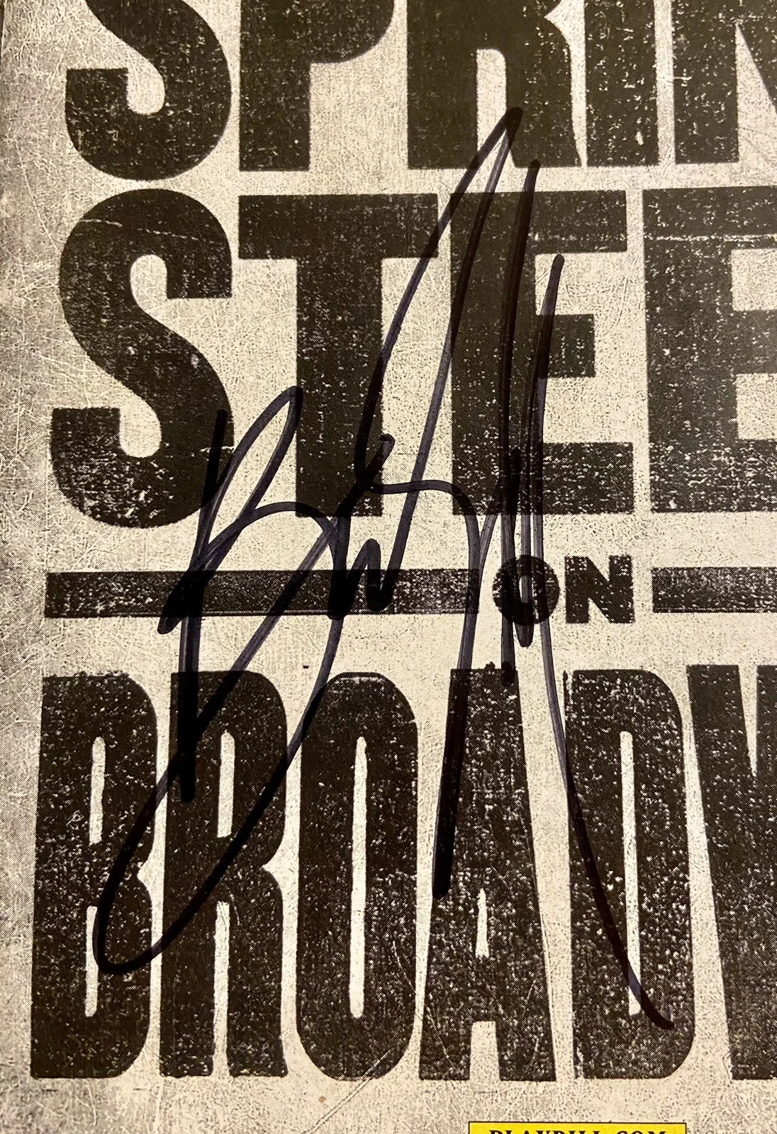 L@@K! Bruce Springsteen SIGNED OCT 2017 OPENING MONTH Broadway Playbill- JSA COA, image 2