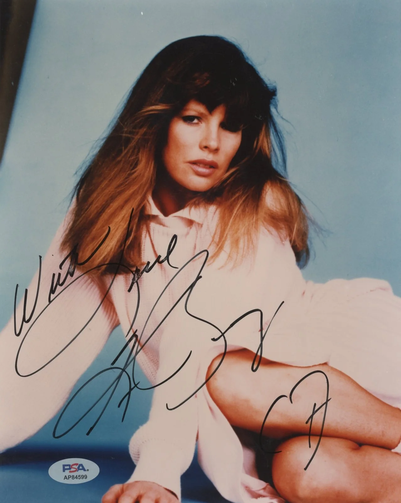 Kim Bassinger — Kim Bassinger L.A. Confidential "With Love" Signed 8x10 Photo PSA/DNA #AP84599
