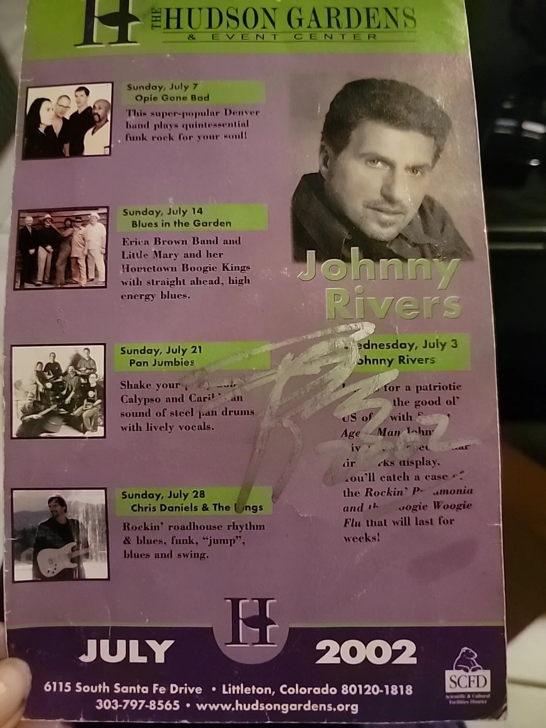 Johnny Rivers Autographed Program 2002, image 3