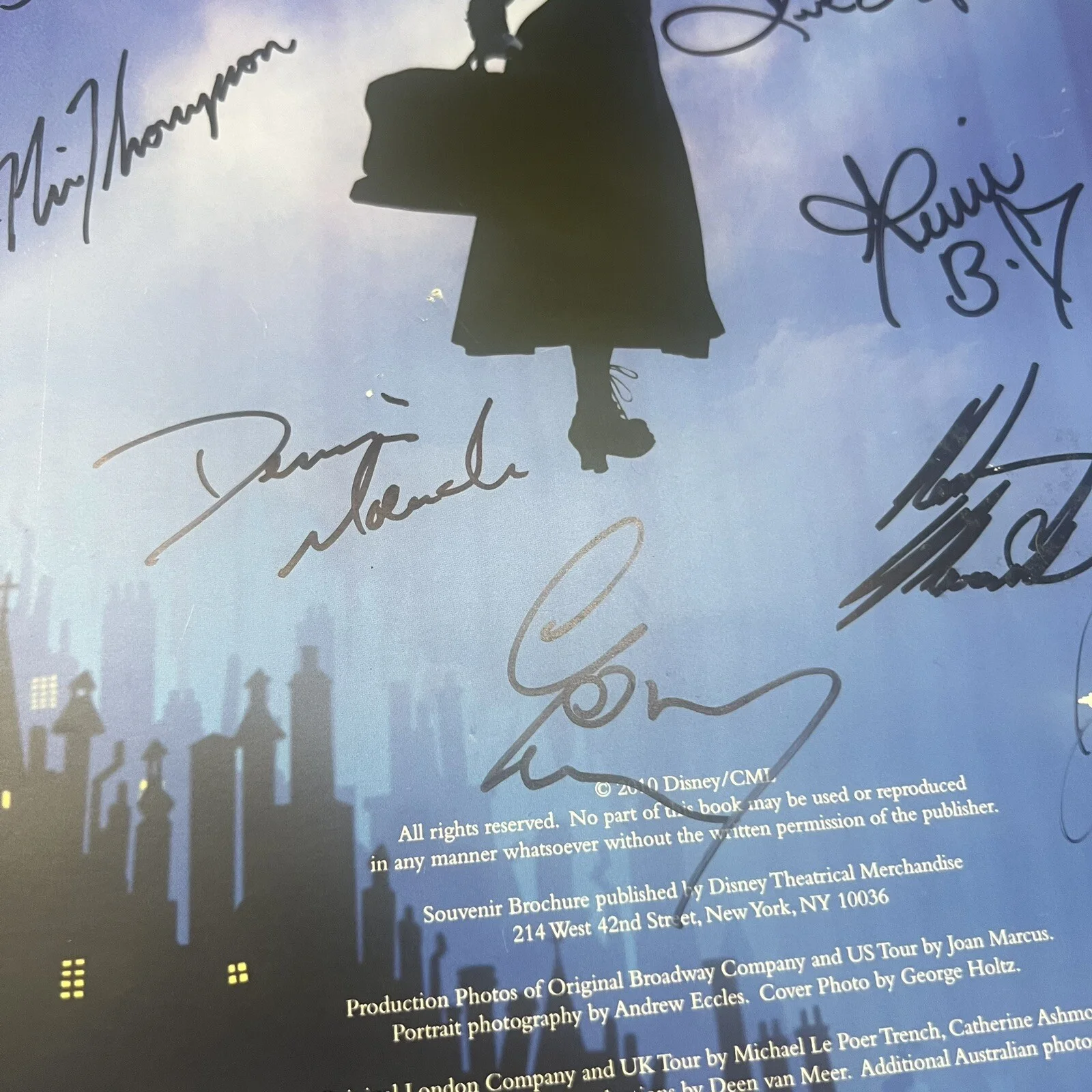 Mary Poppins original Broadway cast signed musical program And Pamphlet Disney, image 5