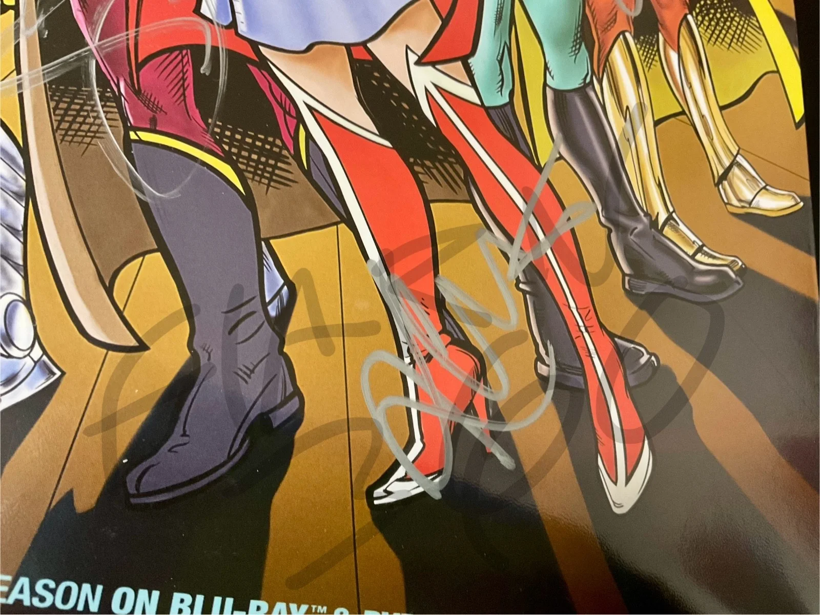 SHELDON, PENNY, LEONARD, HOWARD, AMY, RAJ, BERNADETTE — FULL CAST Signed BIG BANG THEORY SDCC Jim Parsons KALEY COUCO poster print penny, изображение 5