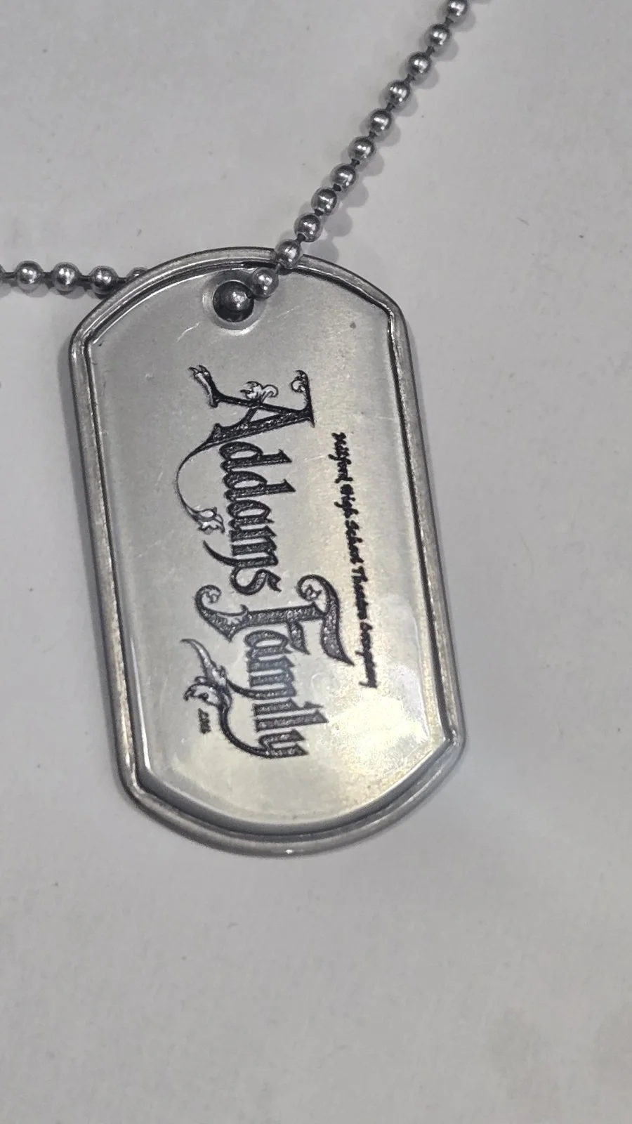 Hello Dolly Radium Girls Addams Family Dog Tag Necklace Movie Advertising Promo, изображение 2