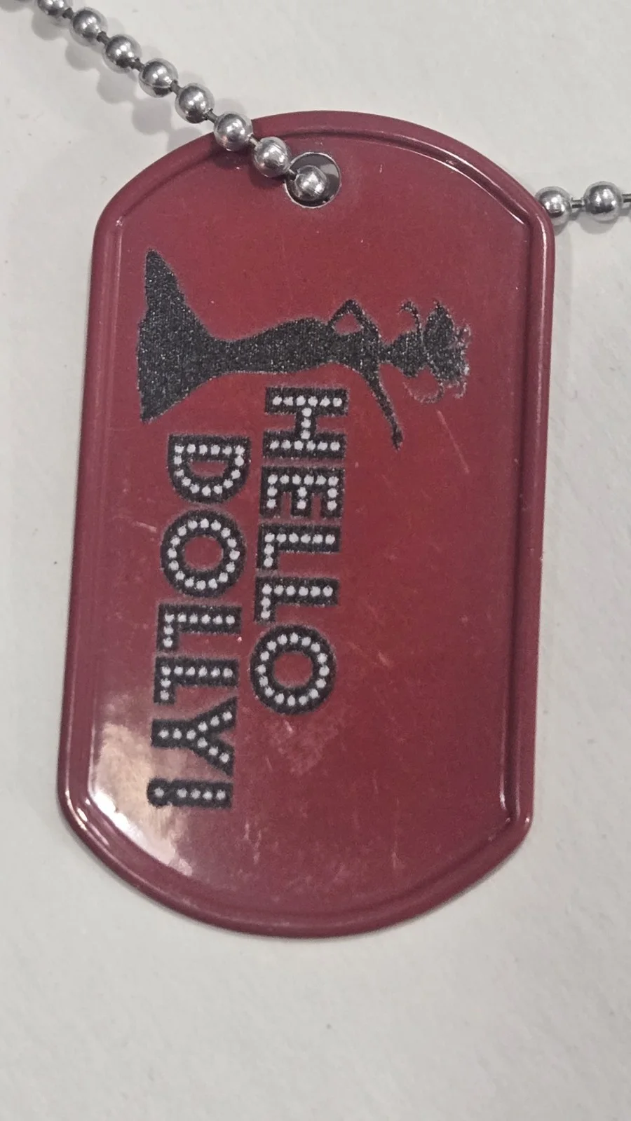 Hello Dolly Radium Girls Addams Family Dog Tag Necklace Movie Advertising Promo, изображение 5
