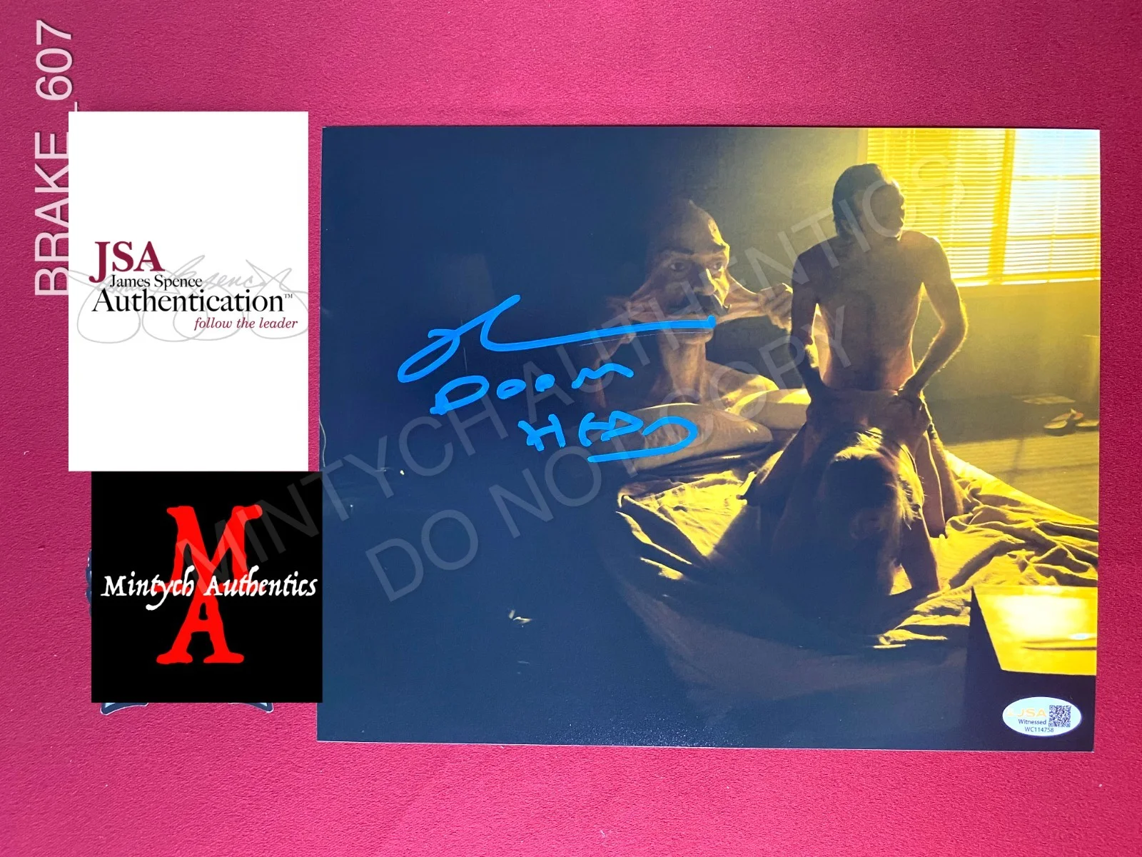 Richard Brake — Richard Brake autographed signed 8x10 photo 31 Doomhead JSA COA Zombie