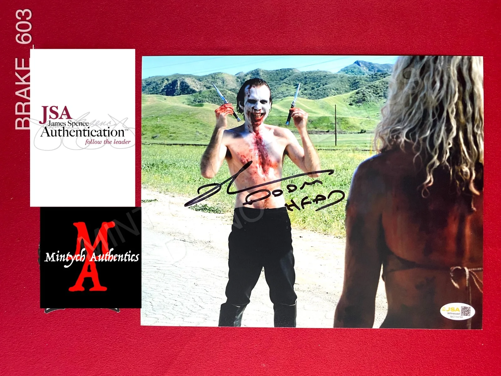 Richard Brake — Richard Brake autographed signed 8x10 photo 31 Doomhead JSA COA Zombie