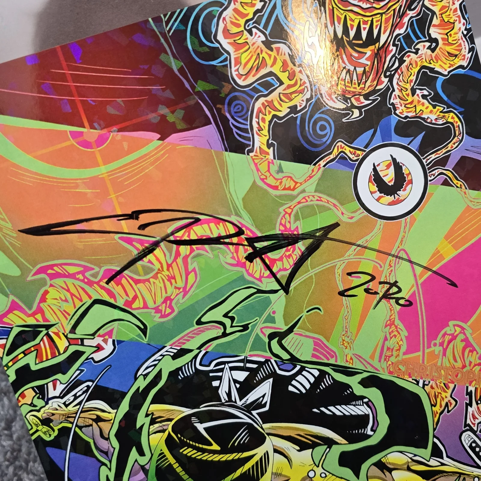 CHRIS SABAT — Chris Christopher Sabat SIGNED RORONOA ZORO 8X10 Photo One Piece Autograph, изображение 2