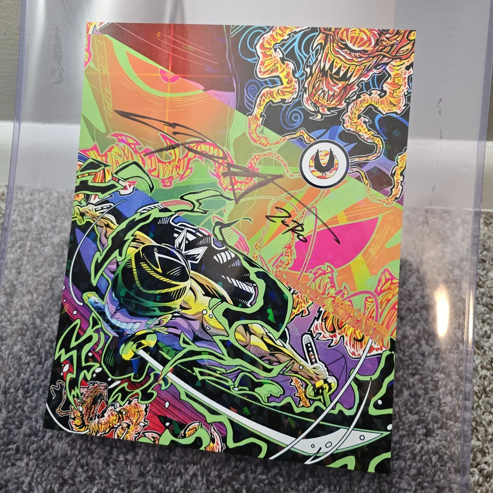 CHRIS SABAT — Chris Christopher Sabat SIGNED RORONOA ZORO 8X10 Photo One Piece Autograph, изображение 5