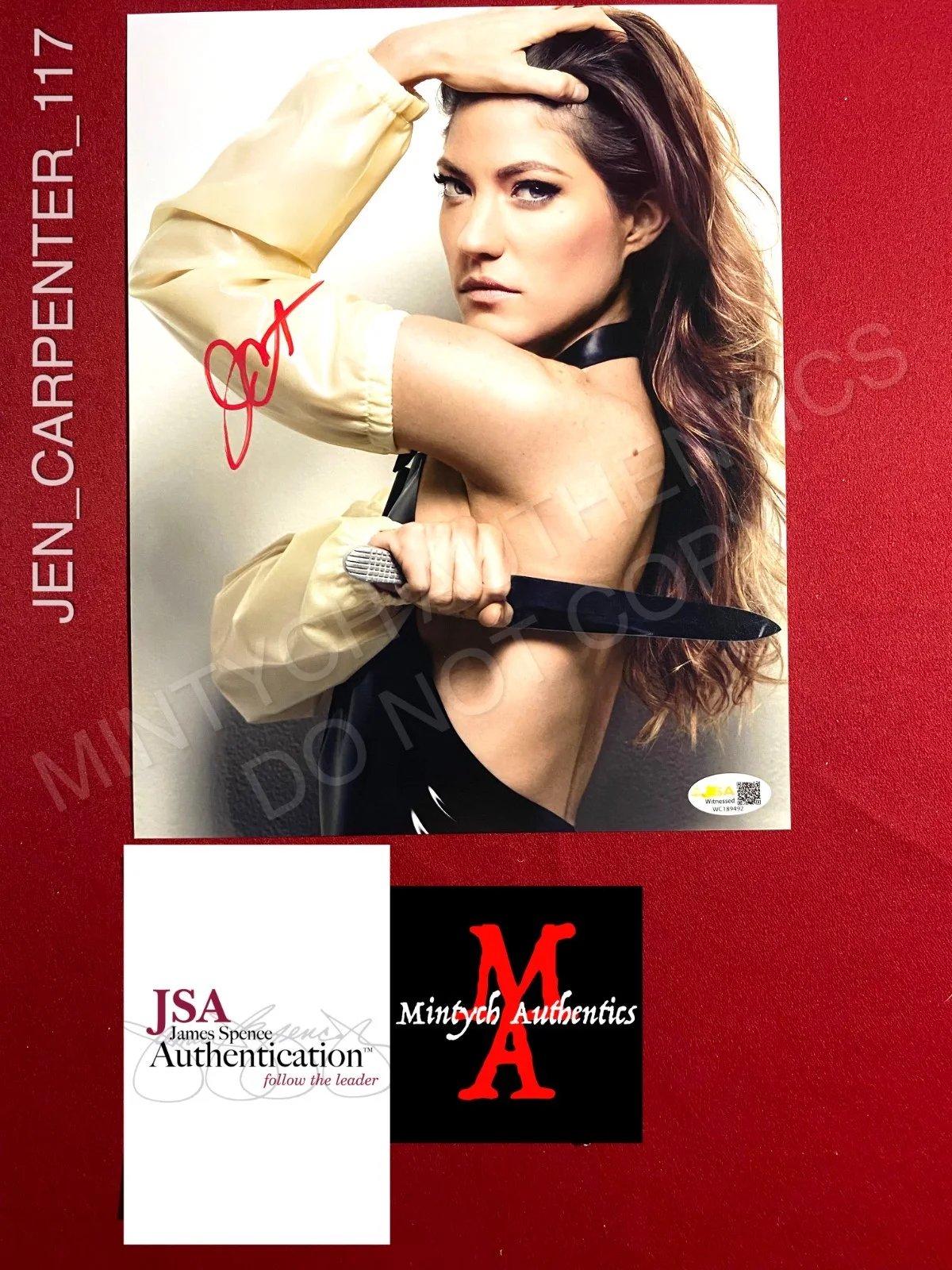 Jennifer Carpenter — Jennifer Carpenter autographed signed Dexter 8x10 photo Debra Morgan JSA COA