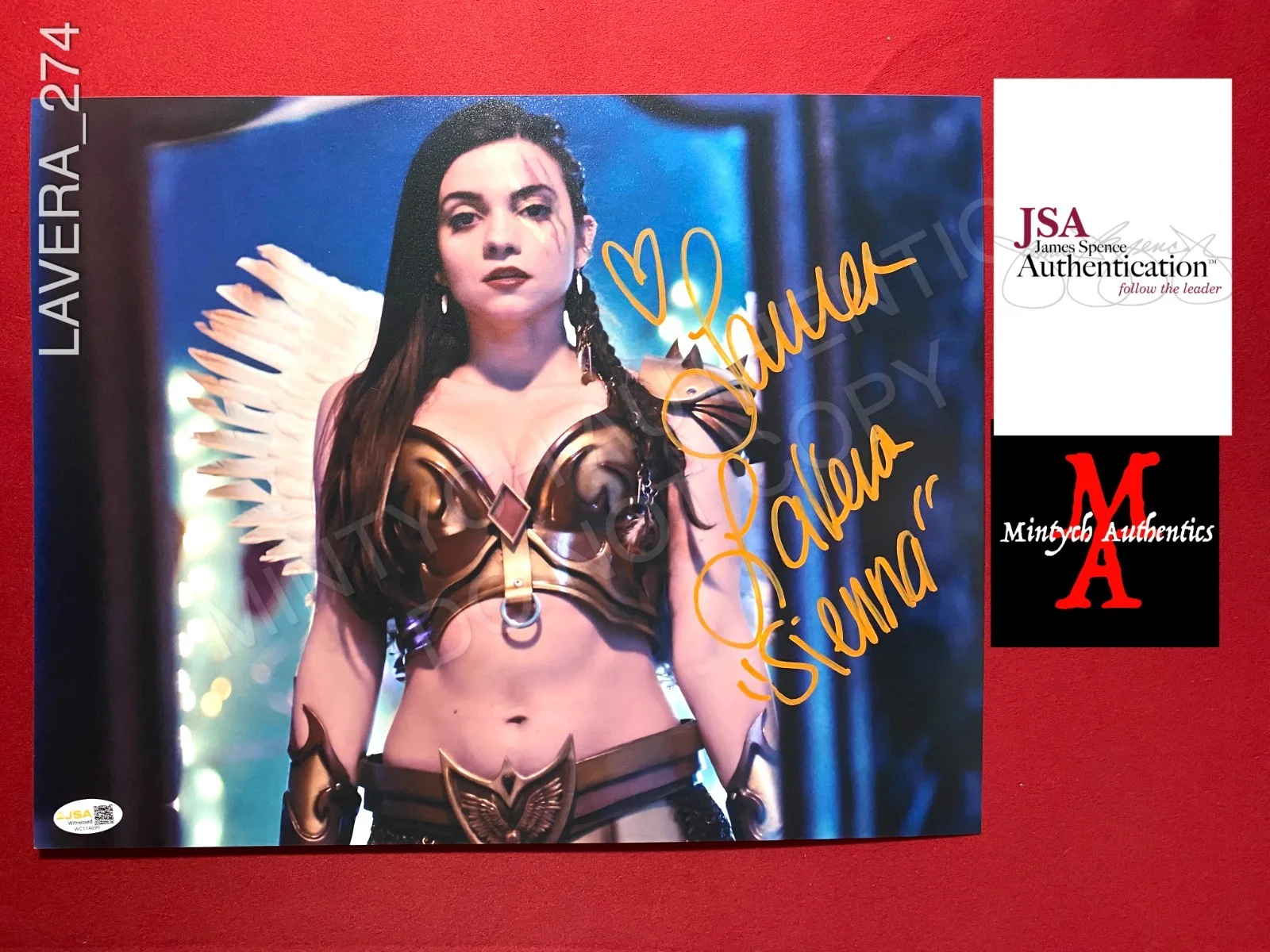 Lauren LaVera — Lauren Lavera autographed signed 11x14 photo Terrifier 2 Sienna JSA COA