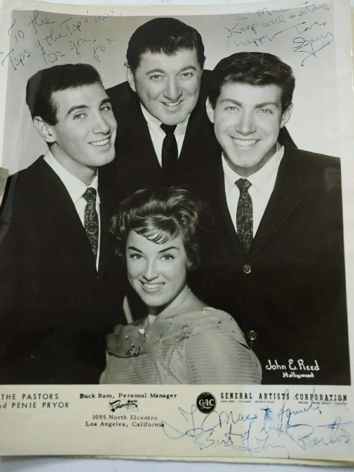 The Pastors and Penie Pryor Autographed Promo Agency Photo & News Clippin 8 x10", изображение 2